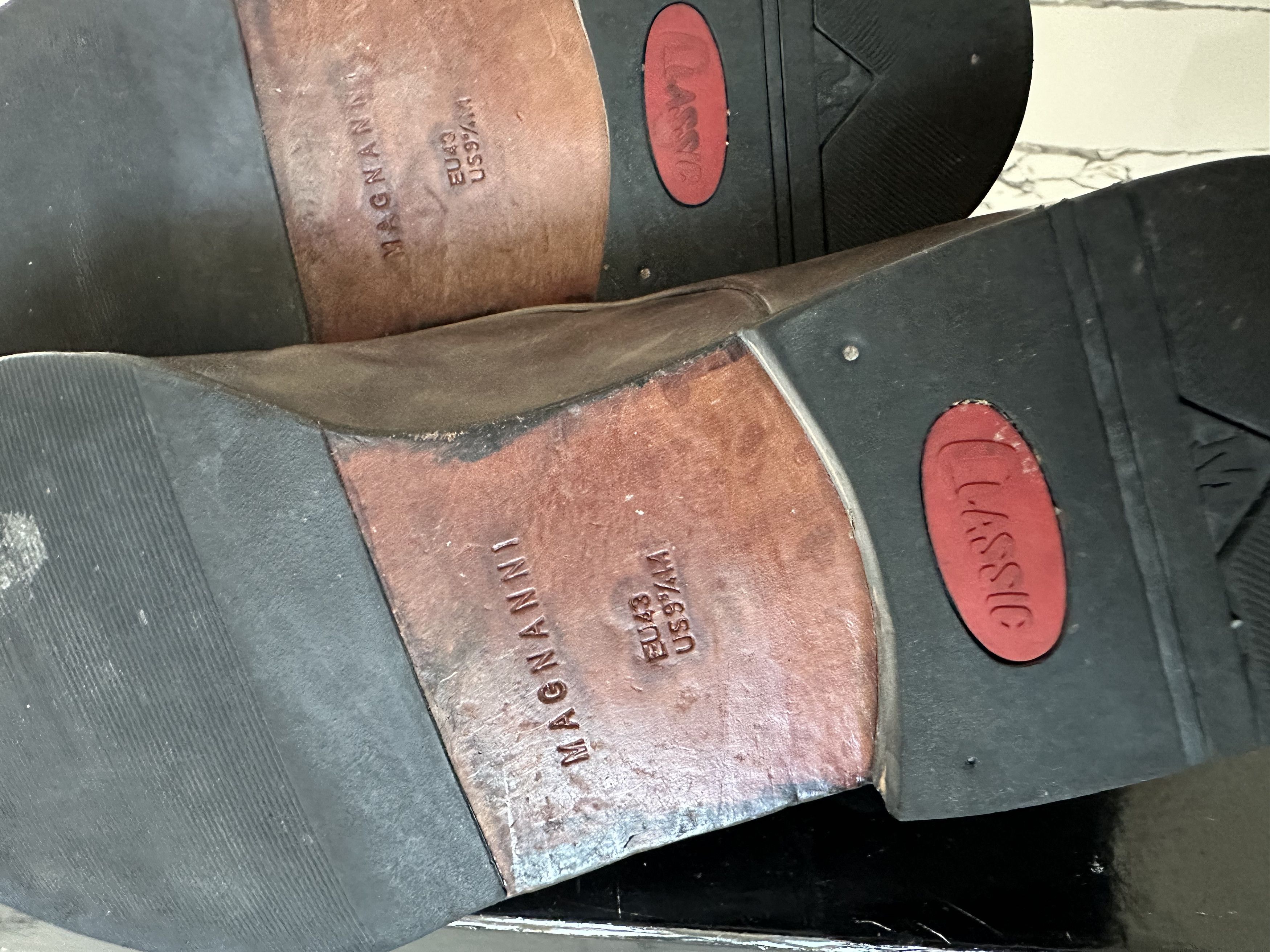 Magnanni Gray Cap-Toe Double Monk Strap Ombre Loafers Size US 9.5 / EU 42-43 - 6 Thumbnail
