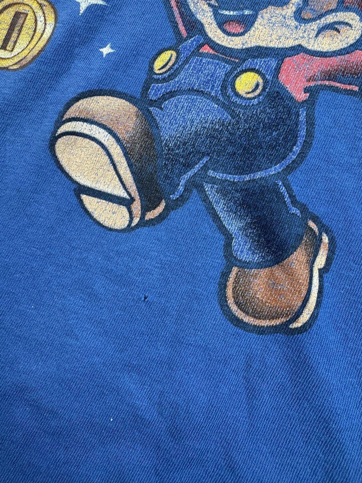 Gildan Super Mario Shirt Large Blue Short Sleeve Coin Video Game Size US L / EU 52-54 / 3 - 3 Thumbnail