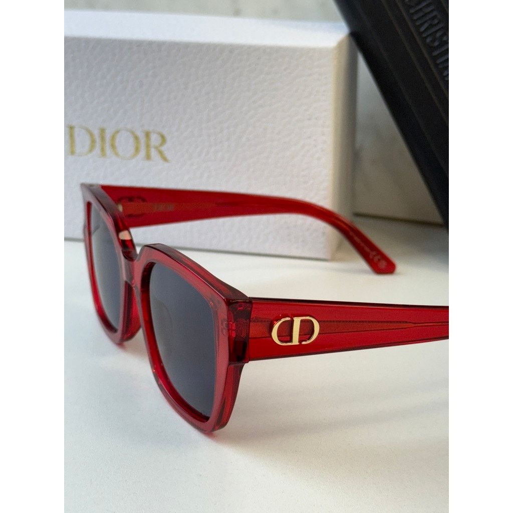 Dior NEW Dior DiorGlow S1I Cat Eye Sunglasses in Red Size ONE SIZE - 5 Thumbnail