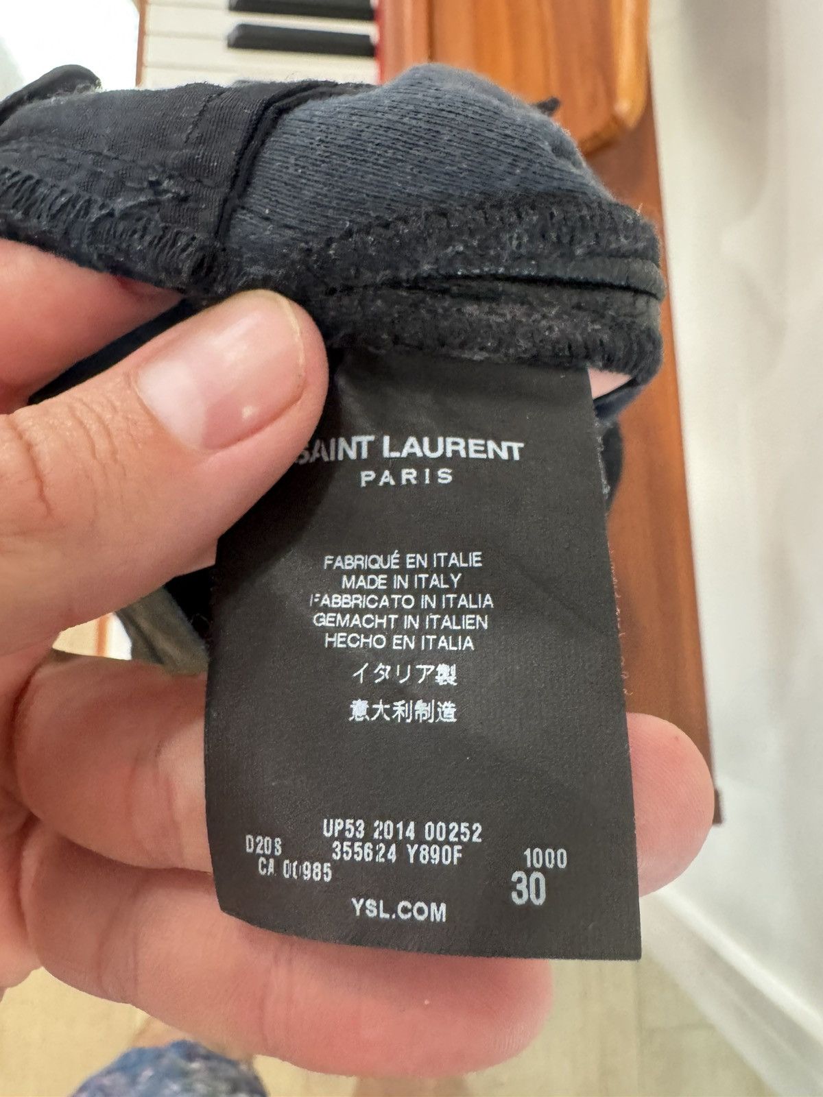 Saint Laurent Paris Hedi Faux Leather D01 Fw14 Size US 32 / EU 48 - 6 Thumbnail