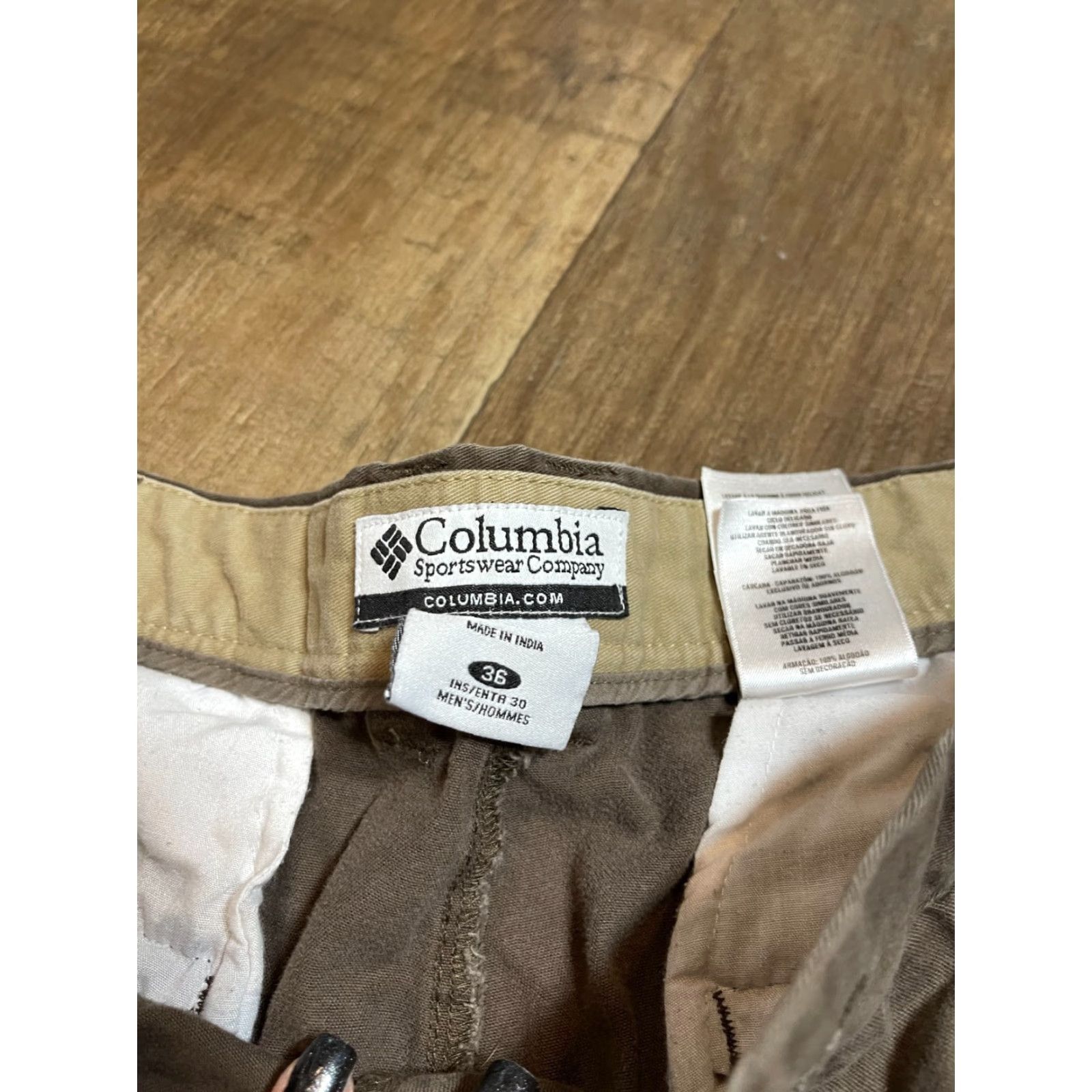 Vintage Columbia Pants Mens Size 36 Brown Convertible Zips to Shorts Belt Loops Embroidered Logo Straight Outdoor Adult Unisex Pants Size 25" / US 0 / IT 36 - 4 Thumbnail