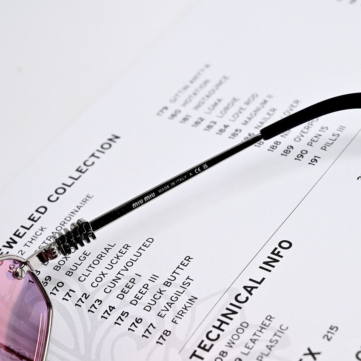 Miu Miu MIU MIU 0MU A50S SUNGLASSES Size ONE SIZE - 8 Thumbnail