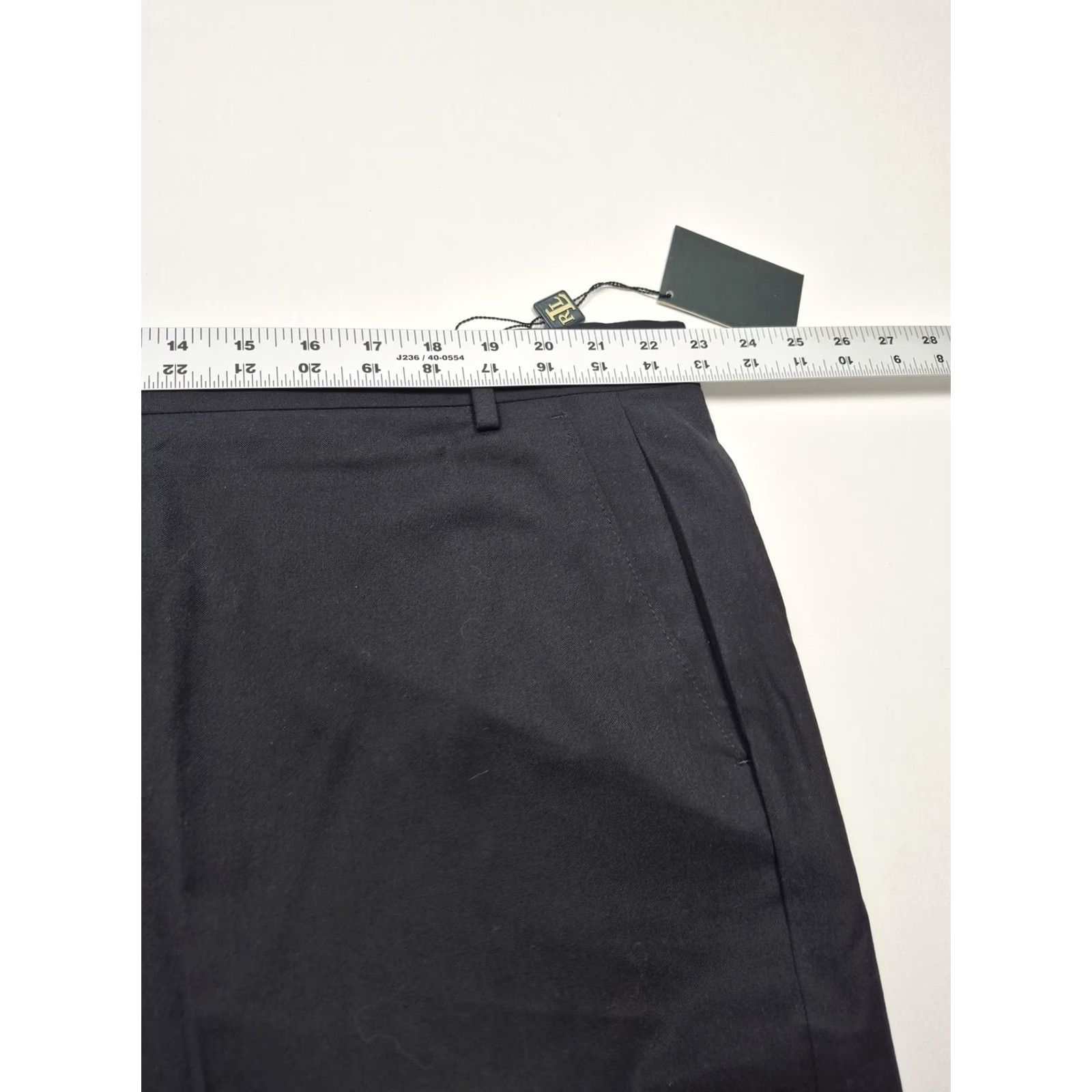 Ralph Lauren Lauren Ralph Lauren Dress Pants Mens 46x36 Black Poly Rayon Flat Front NWT Size US 30 / EU 46 - 6 Thumbnail