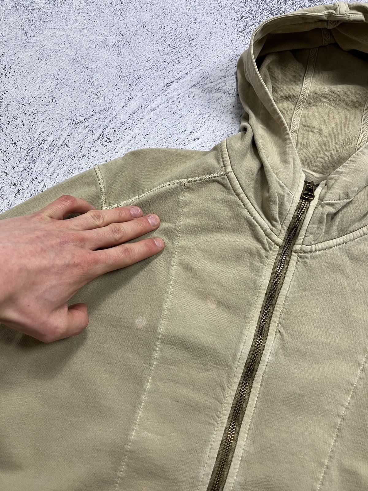 Denim & Supply Ralph Lauren Vintage Polo Ralph Lauren Military Zip Hoodie Distressed Size US M / EU 48-50 / 2 - 8 Thumbnail