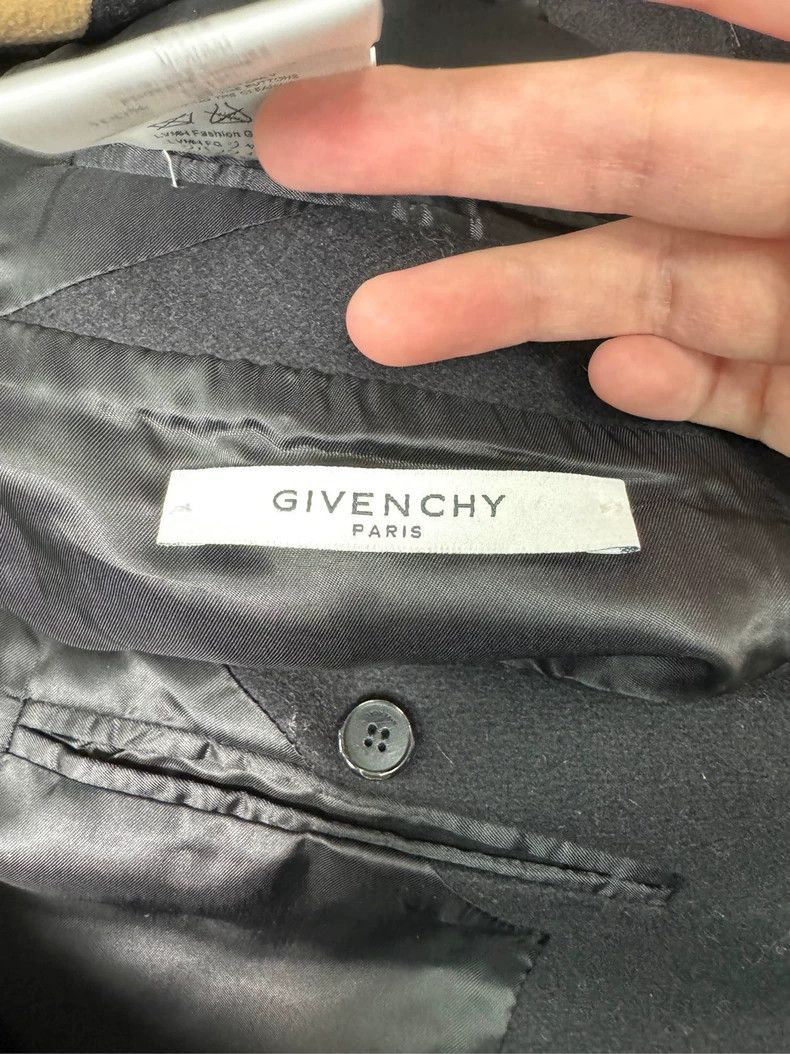 Givenchy Givenchy Size48 Chest Patchwork Padded Shoulder Wool Coat Size US XS / EU 42 / 0 - 3 Thumbnail