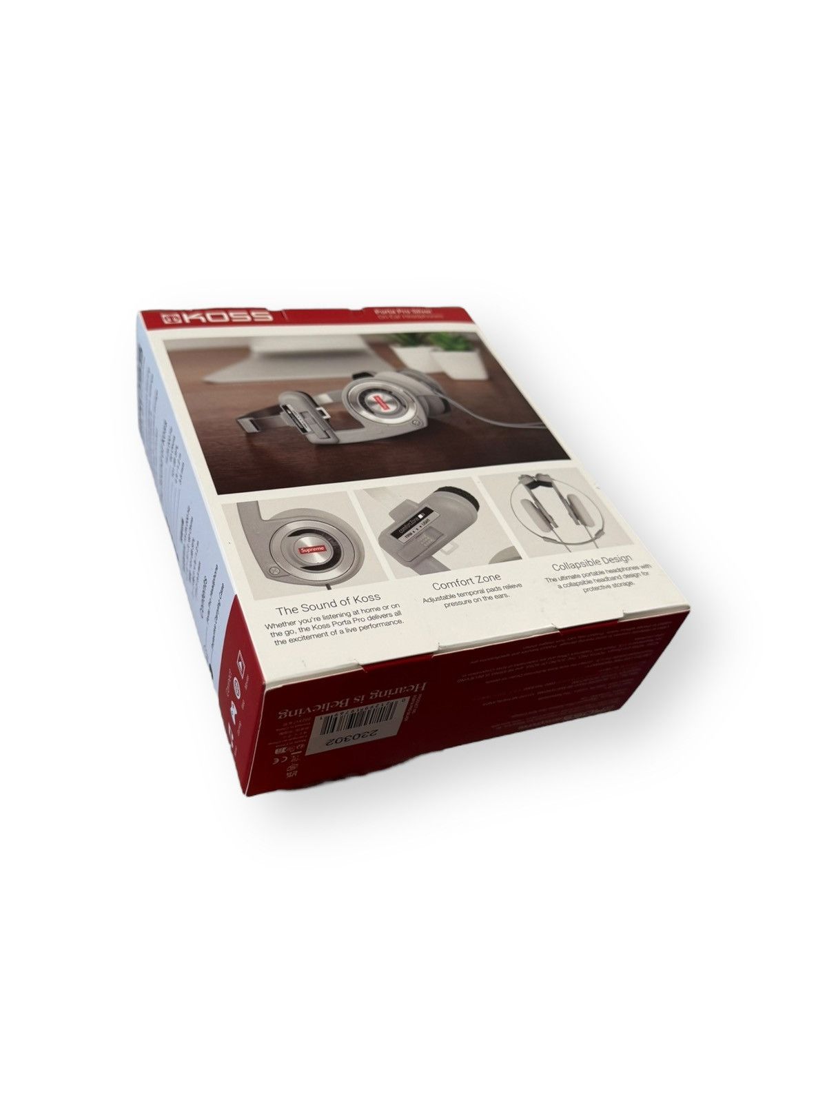 Supreme Supreme x Koss Porta Pro Headphones, Silver, Brand New Size ONE SIZE - 3 Thumbnail
