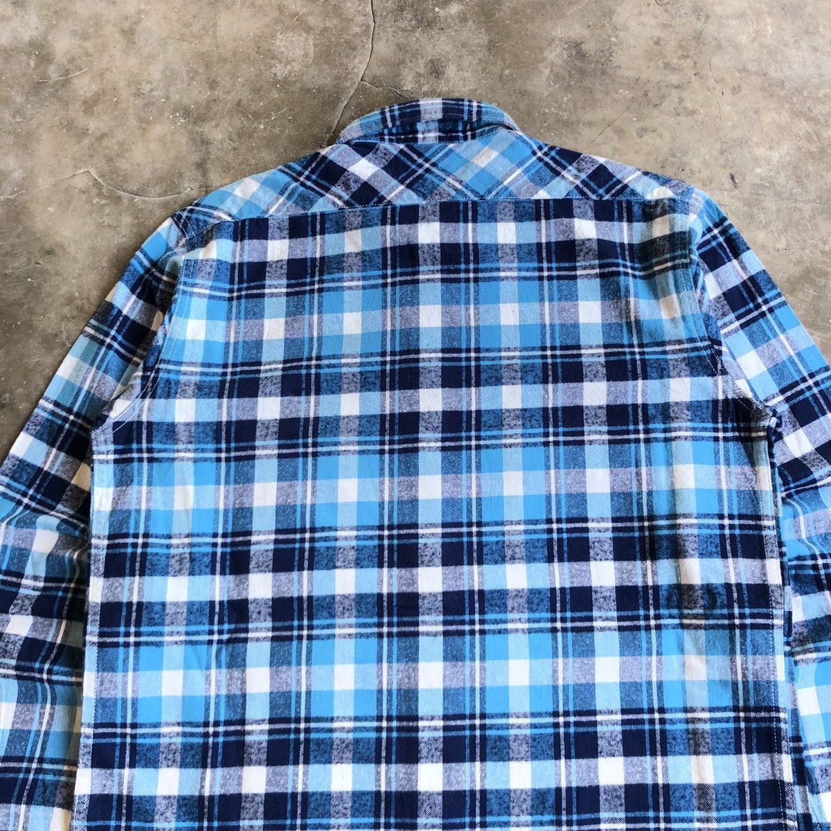 Hysteric Glamour Vintage Hysteric Glamour Veterano Flanel Plaid Shirt Blue Size US L / EU 52-54 / 3 - 9 Thumbnail
