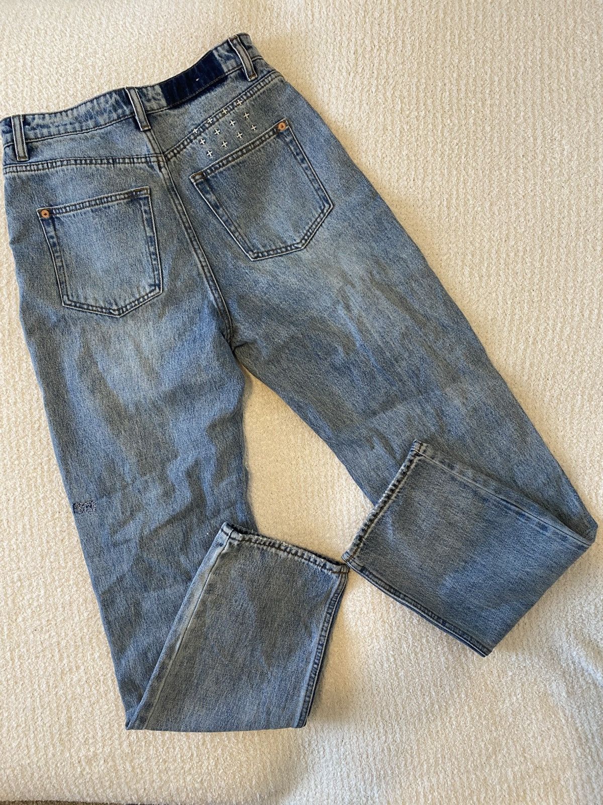 Ksubi Ksubi Playback Lifetime Dragged High-Rise Jeans Distressed Size 27" / US 4 / IT 40 - 7 Thumbnail