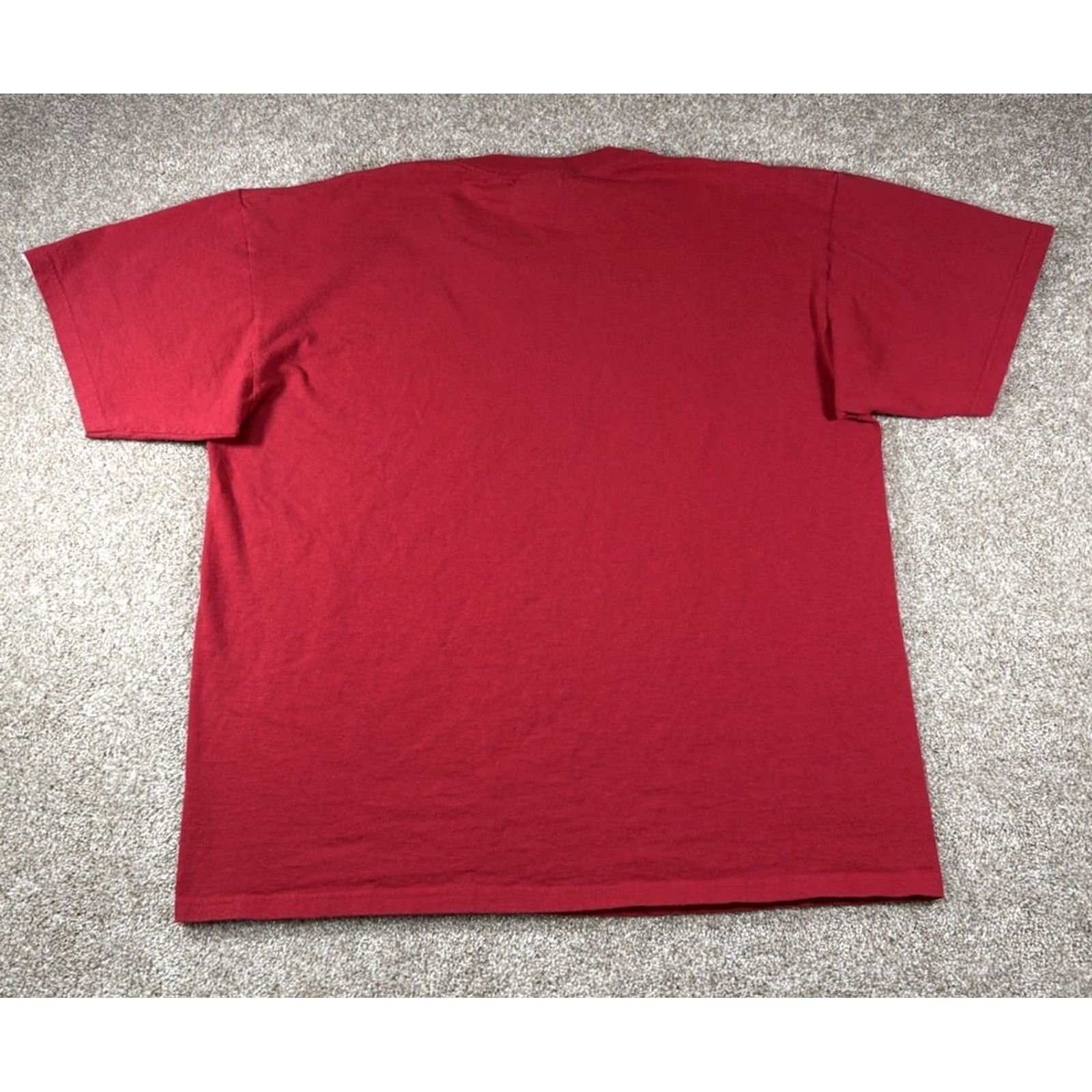 Nike VINTAGE Nike Center Swoosh Graphic Short Sleeve T Shirt Red Men’s Large 90s Athletic Logo Shirt Size US L / EU 52-54 / 3 - 6 Thumbnail