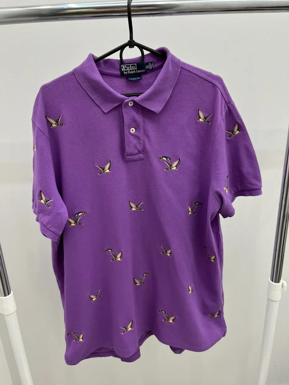 Polo Ralph Lauren Vintage Polo Ralph Lauren Embroidered Ducks Polo Shirt Size US XL / EU 56 / 4 - 1 Thumbnail
