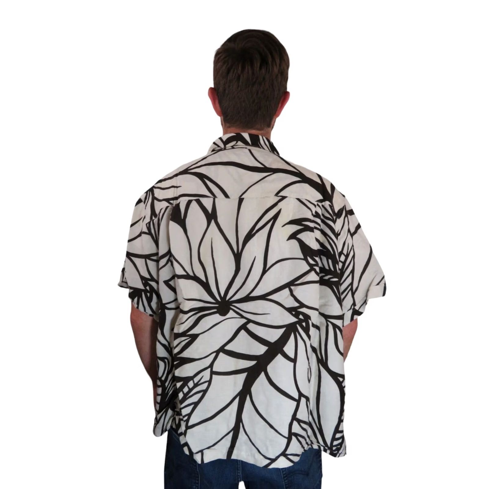 Cubavera VINTAGE Cubavera Shirt Mens 3XL Beige Floral Linen Rayon Button-Up Short Sleeve Collared Hawaii Beach Retro Tropical 70s 80s 90s Women's? Size US XXL / EU 58 / 5 - 2 Thumbnail