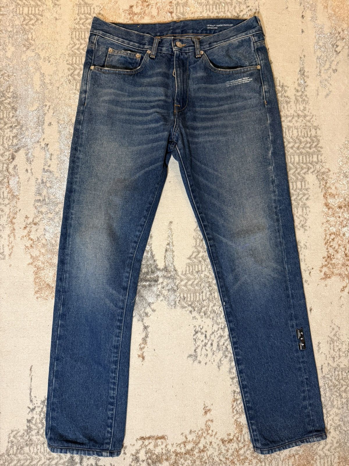 Off-White Off-White Denim Program Jeans Size US 31 - 1 Thumbnail