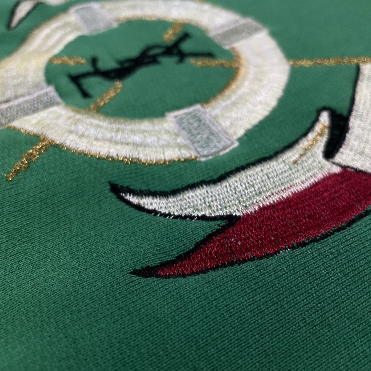 Yves Saint Laurent VINTAGE 80s YVES SAINT LAURENT EMBROIDERED LOGO SWEATSHIRT Size US L / EU 52-54 / 3 - 13 Thumbnail
