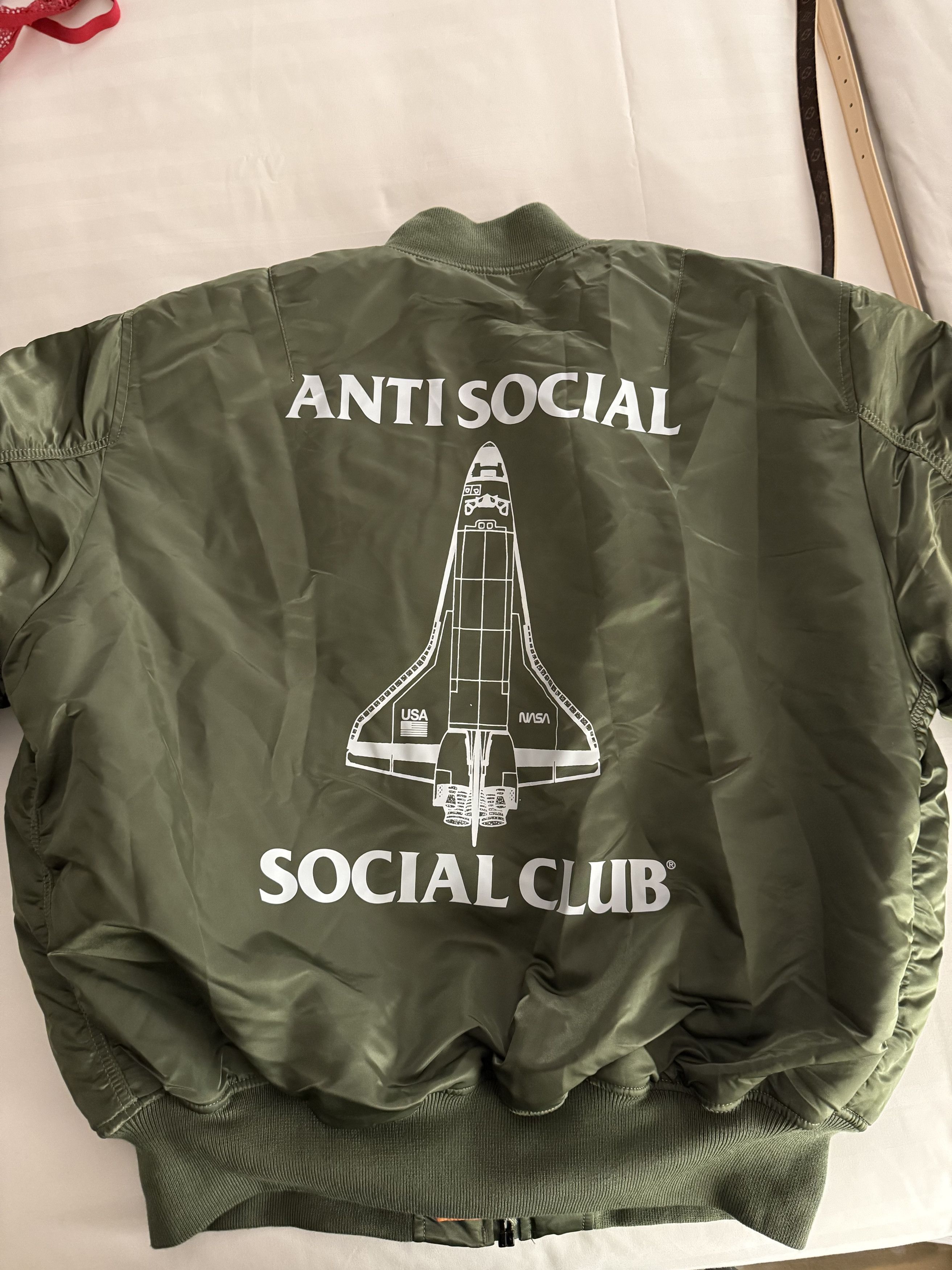 Alpha Industries × Anti Social Social Club AntiSocialSocialClub X Alpha Industries MA-1 Flight Jacket Size US XXL / EU 58 / 5 - 2 Thumbnail