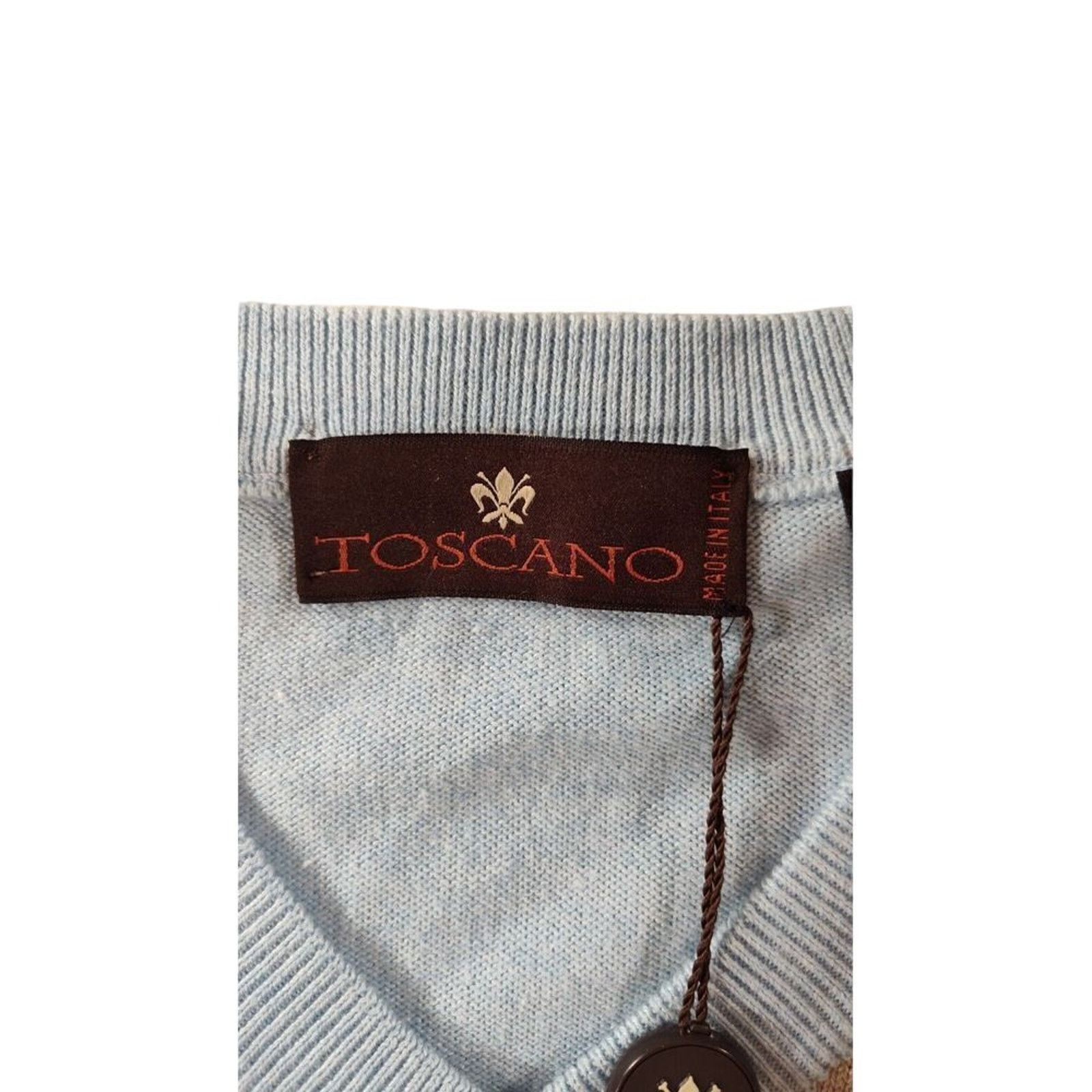 Toscano Toscano Mens Sweater Argyle Diamond XL Made In Italy Size US XL / EU 56 / 4 - 7 Thumbnail