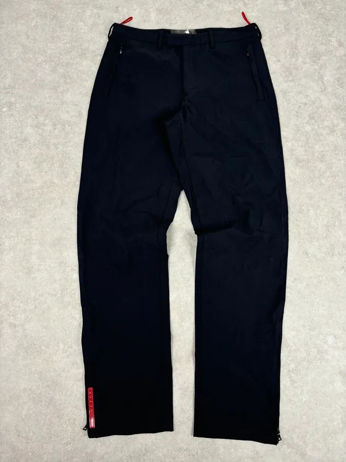 Prada 2000s Prada Navy Wool Linea Rossa Pants Size US 32 / EU 48 - 1 Thumbnail