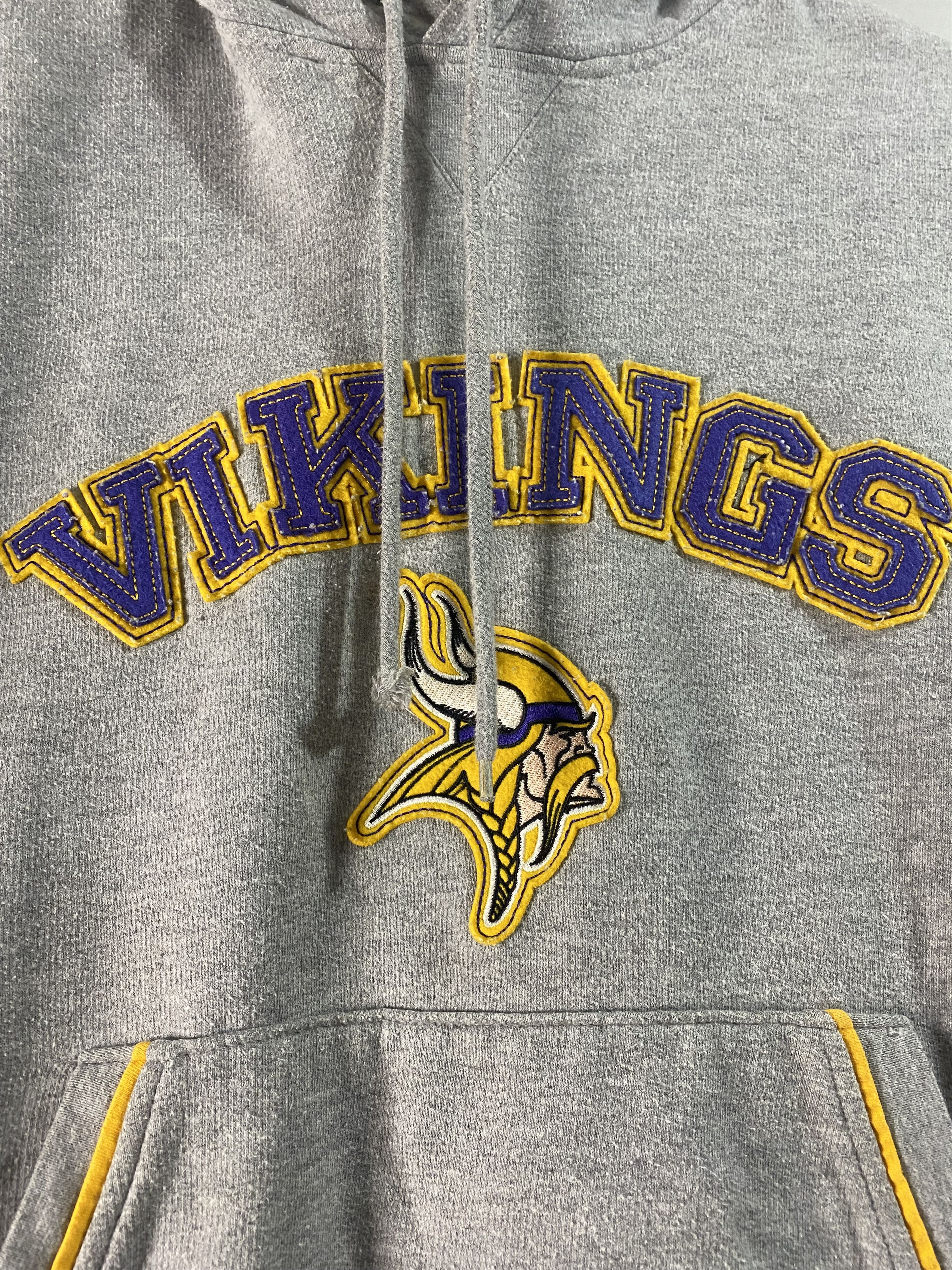 NFL Vintage Y2K Minnesota Vikings NFL Football Patch Hoodie Size US M / EU 48-50 / 2 - 2 Thumbnail