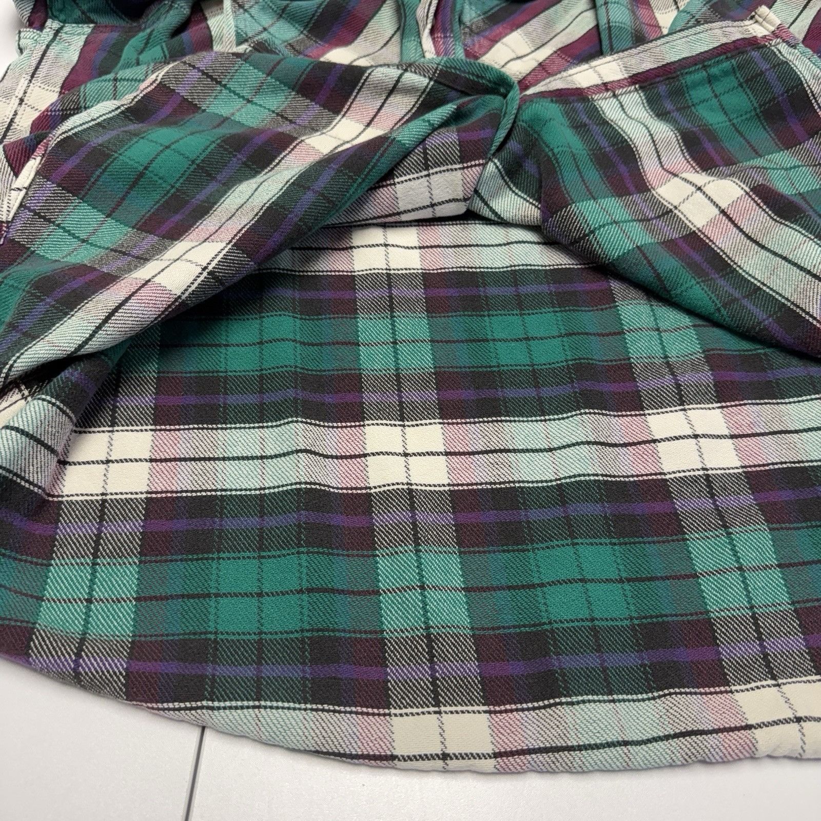 Field & Stream Vintage Field & Stream Plaid Flannel Purple & Green Button Size US XL / EU 56 / 4 - 14 Thumbnail