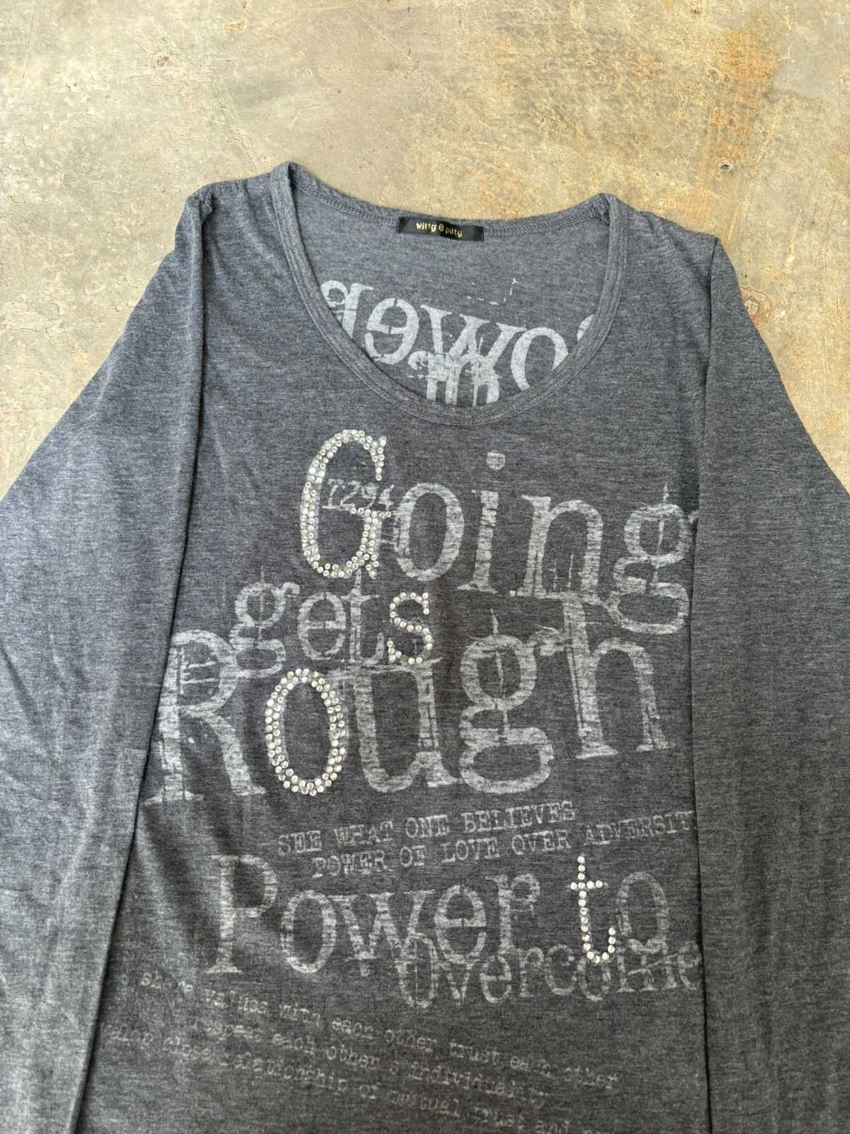 Hysteric Glamour Y2k Witty & Pitty Ifwixwasnine Punk Style Longsleeve Size M / US 6-8 / IT 42-44 - 3 Thumbnail