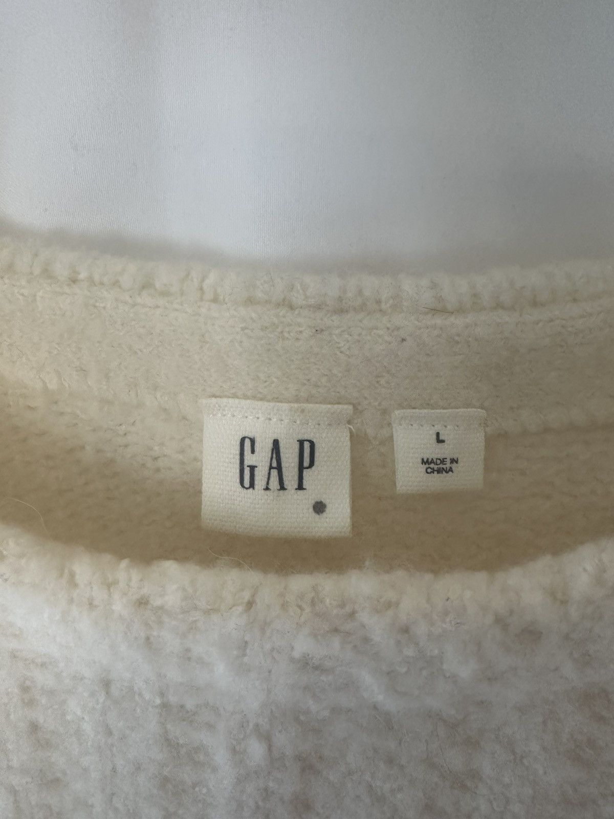 Gap Gap Chunky Knit Wool Alpaca Blend Sweater /cream/crew Neck Size L / US 10 / IT 46 - 2 Thumbnail