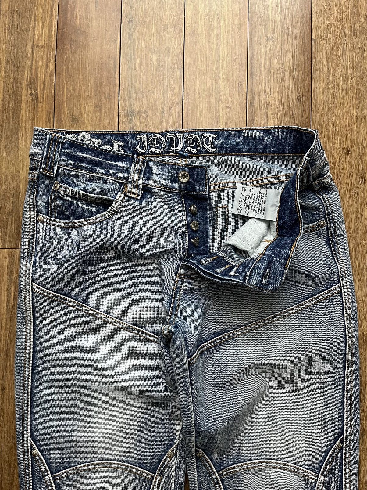 Japanese Brand VINTAGE WIDE LEG JEANS Y2K Size US 33 - 8 Thumbnail