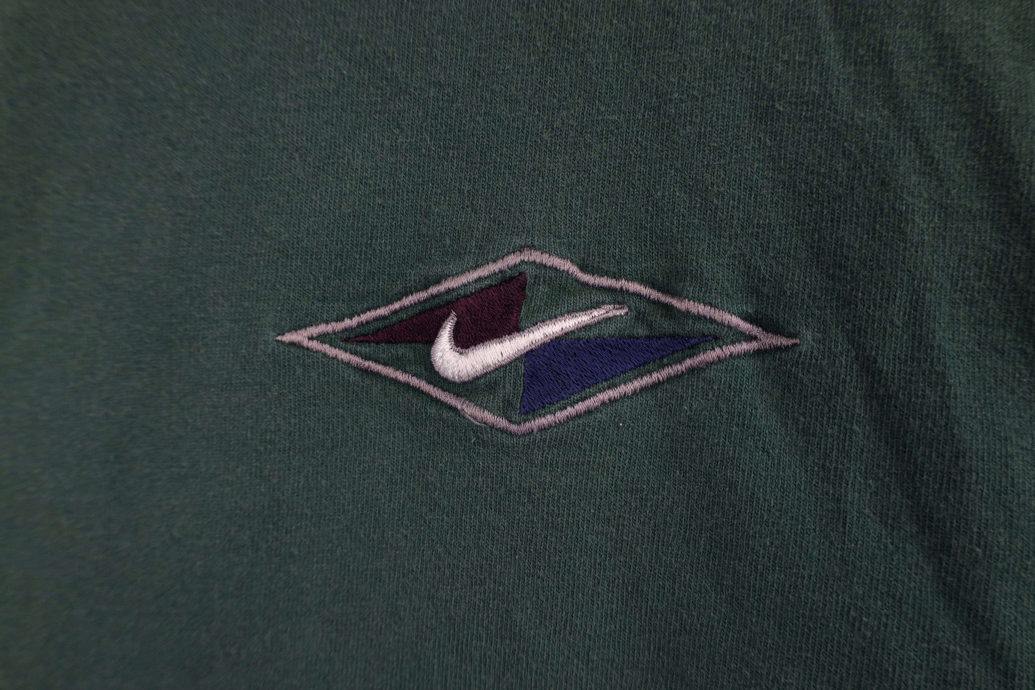 Nike × Vintage Vintage 90s Nike Scott Mini Swoosh Diamond T-Shirt USA Size US XL / EU 56 / 4 - 4 Thumbnail