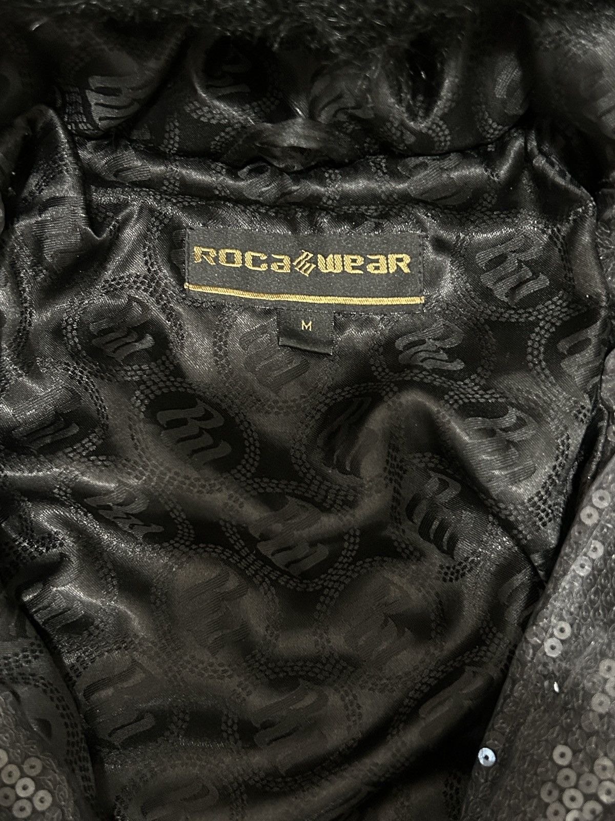 Rocawear Roccawear Sequin Fur Hood Bomber Jacket Size M / US 6-8 / IT 42-44 - 5 Thumbnail