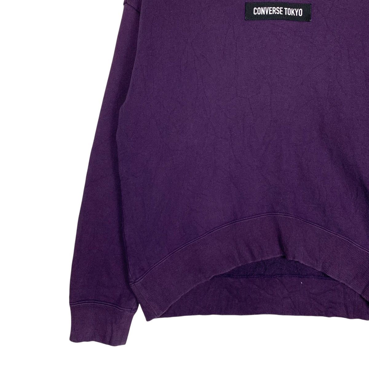 Converse CONVERSE TOKYO Center Logo Purple Sweatshirt #1469-C66 Size US M / EU 48-50 / 2 - 3 Thumbnail