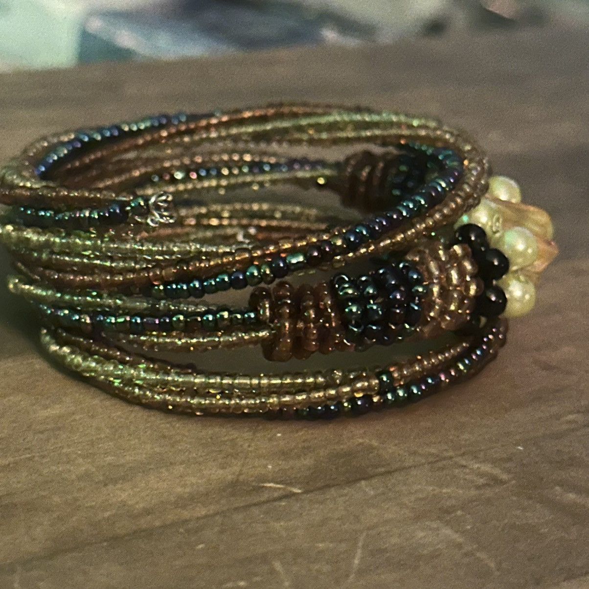 Other Seed bead wire wrap bracelet Size ONE SIZE - 5 Thumbnail