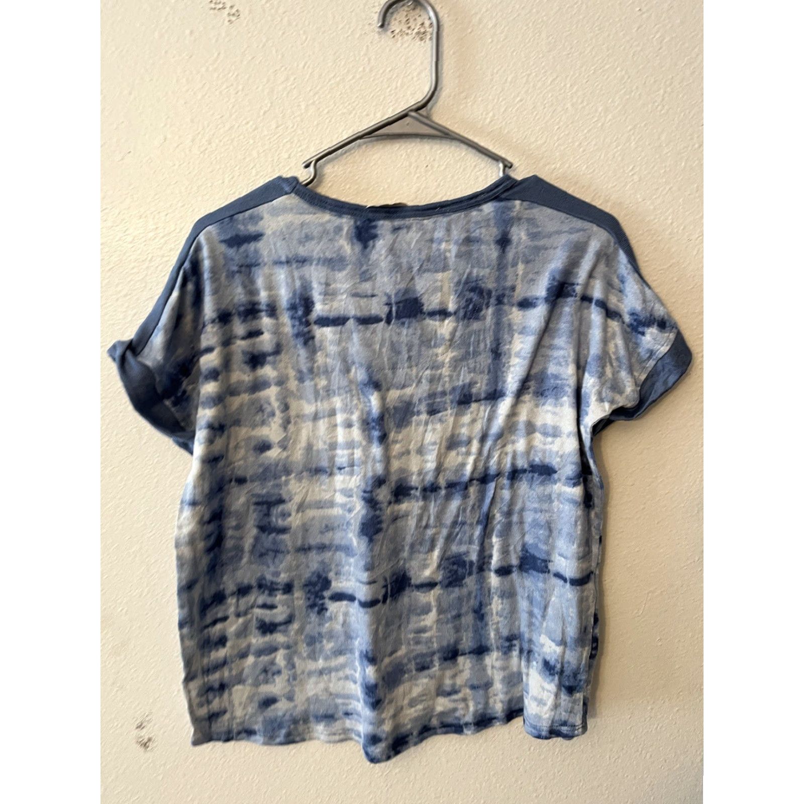 Lucky Brand Lucky Brand Sleep Shirt L Blue Tie Dye Short Sleeve Womens Shirt Size L / US 10 / IT 46 - 2 Thumbnail