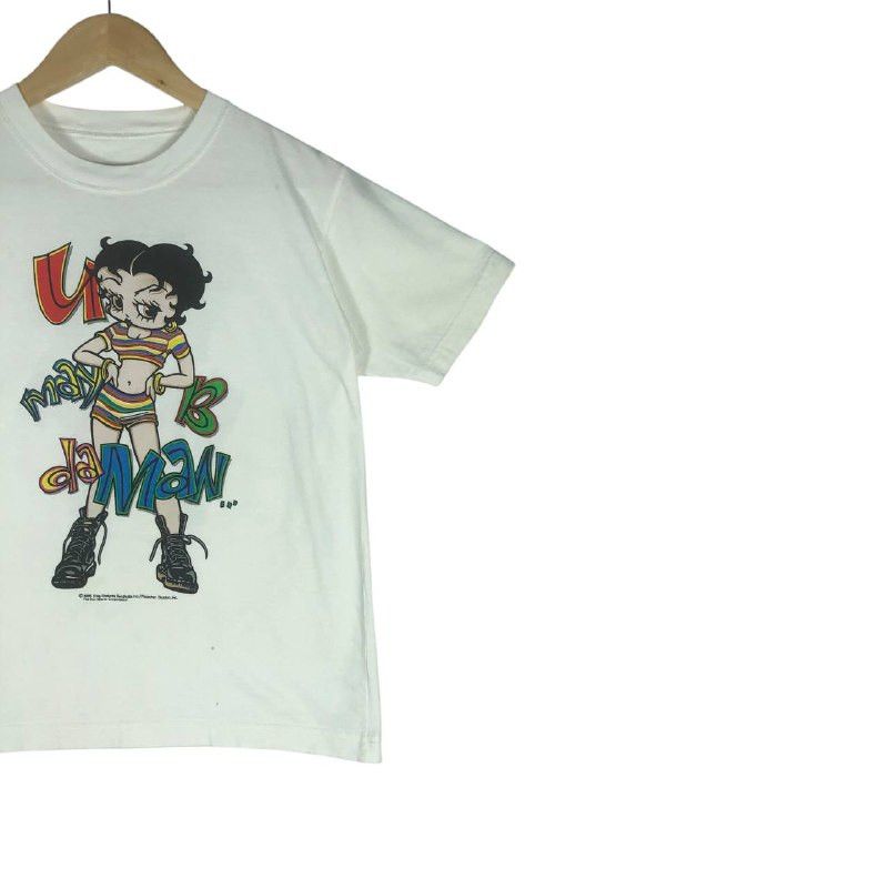 Cartoon Network Vtg 90s Betty Boot " U May B da Man, But I'm da Women" Tee Size S / US 4 / IT 40 - 4 Thumbnail
