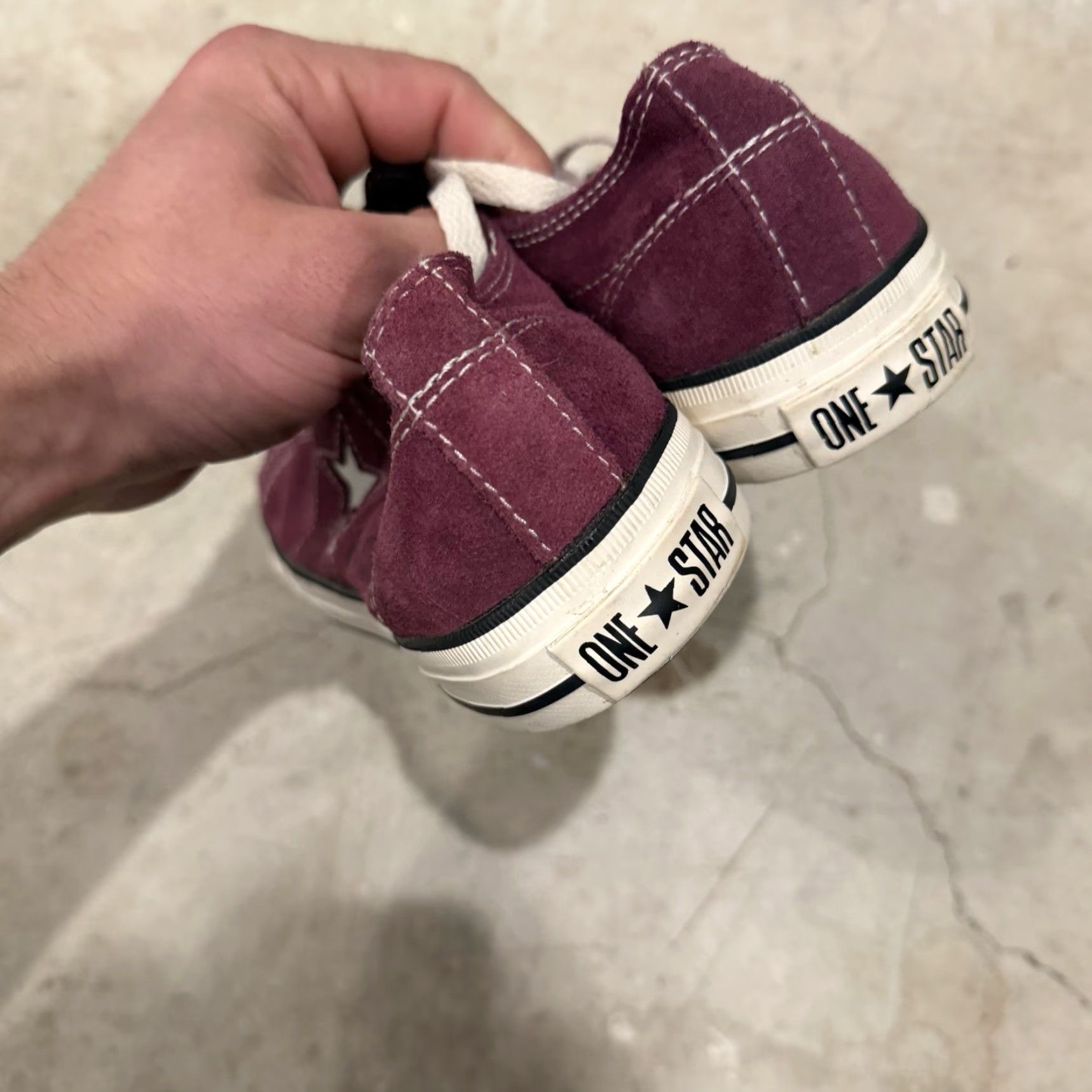 Converse Converse One Star Low Purple Plum Suede Womens Size 9.5 Sneaker Star Size US 8 / IT 38 - 7 Thumbnail