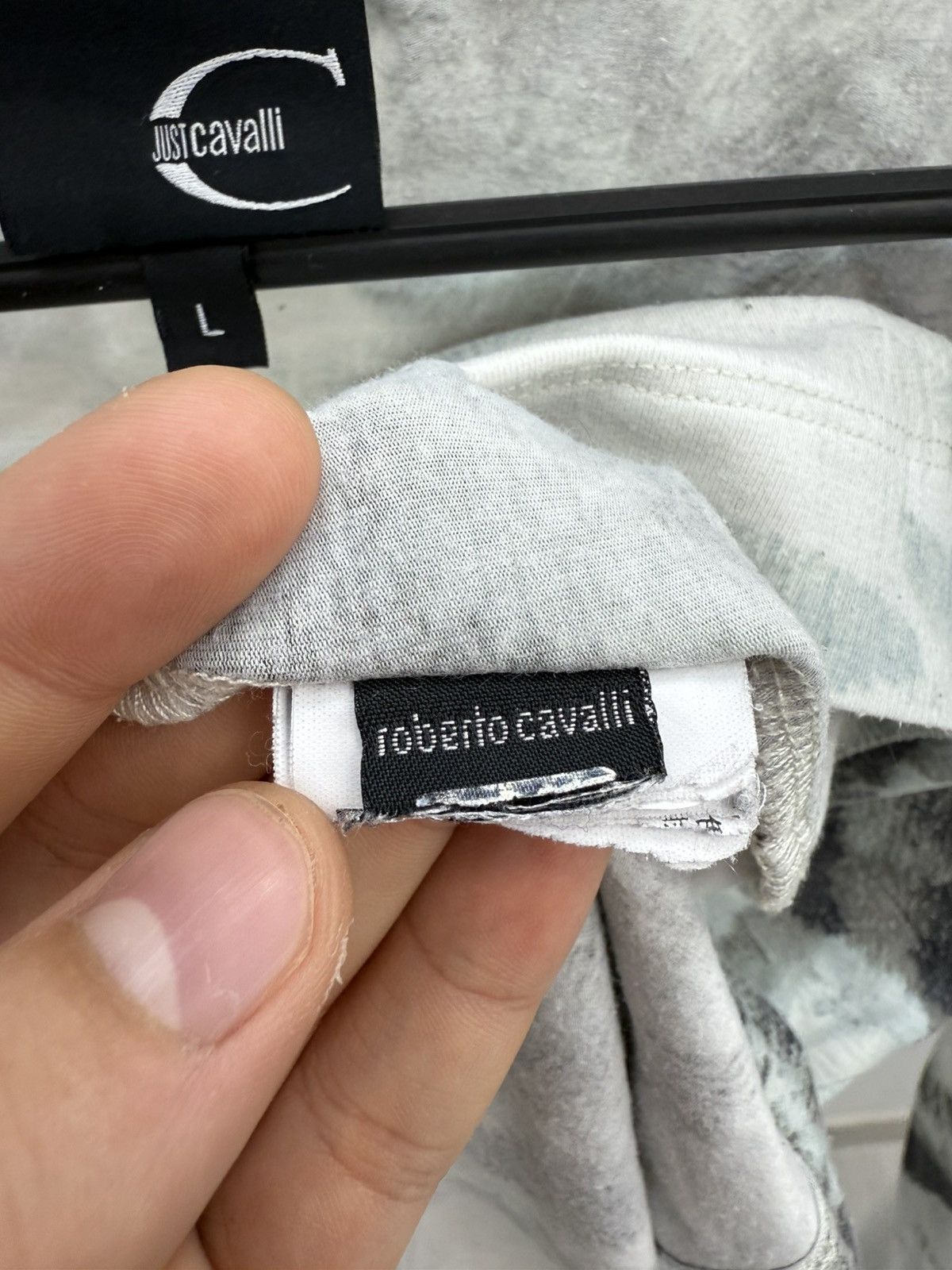 Just Cavalli Just Cavalli by Roberto Cavalli White Tiger Long Sleeve Tee Size L / US 10 / IT 46 - 5 Thumbnail