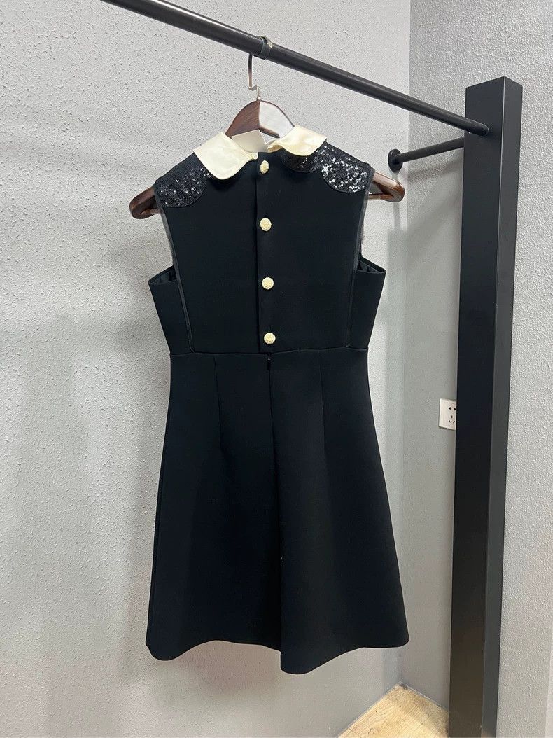 Prada Miumiu Sequin Dress with Collar -2505 | Grailed