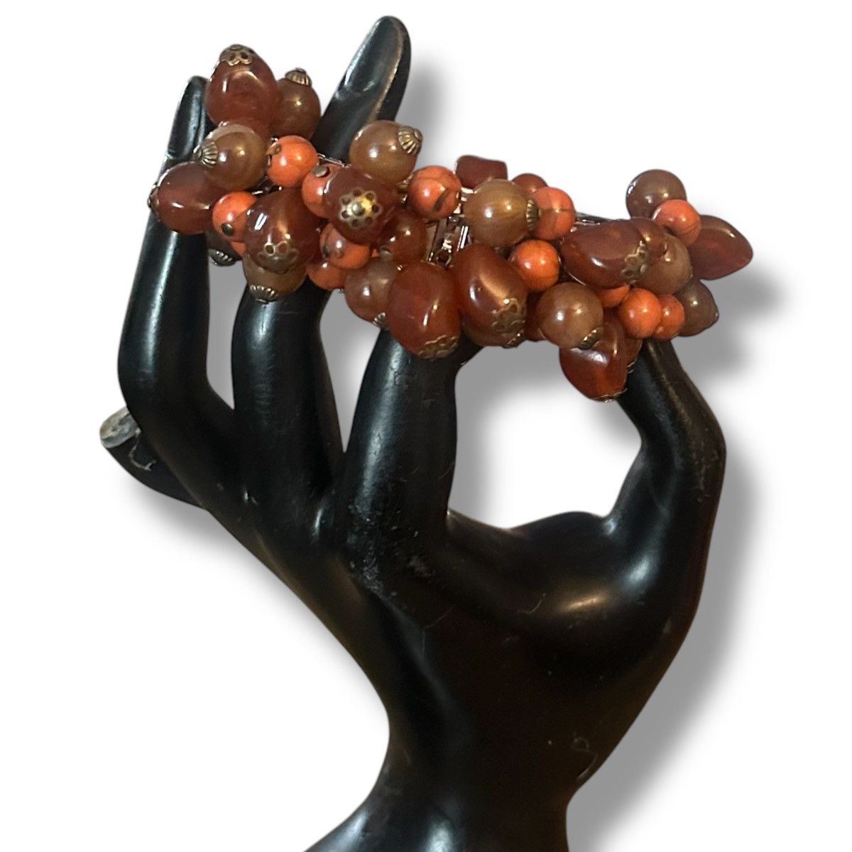 Vintage Vintage cluster bead stretch bracelet Size ONE SIZE - 2 Thumbnail