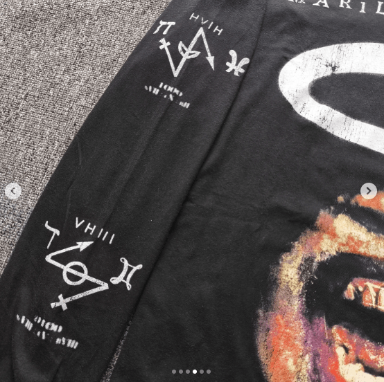 Band Tees Marylin Manson Bigger Than Satan Size US L / EU 52-54 / 3 - 4 Thumbnail