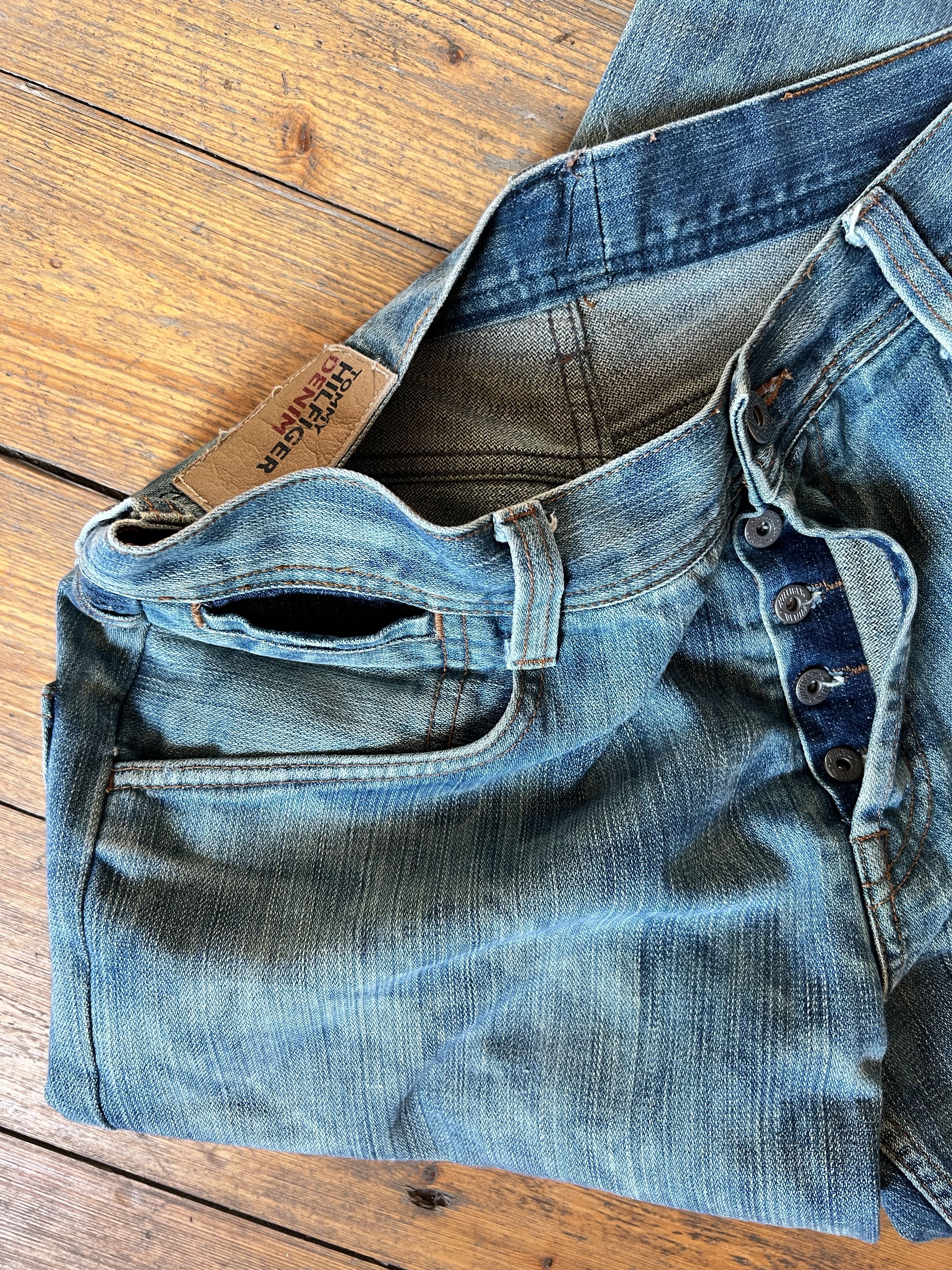 Denime × Tommy Hilfiger Tommy Vintage Faded Out Camo Jeans Pants Size US 30 / EU 46 - 9 Thumbnail