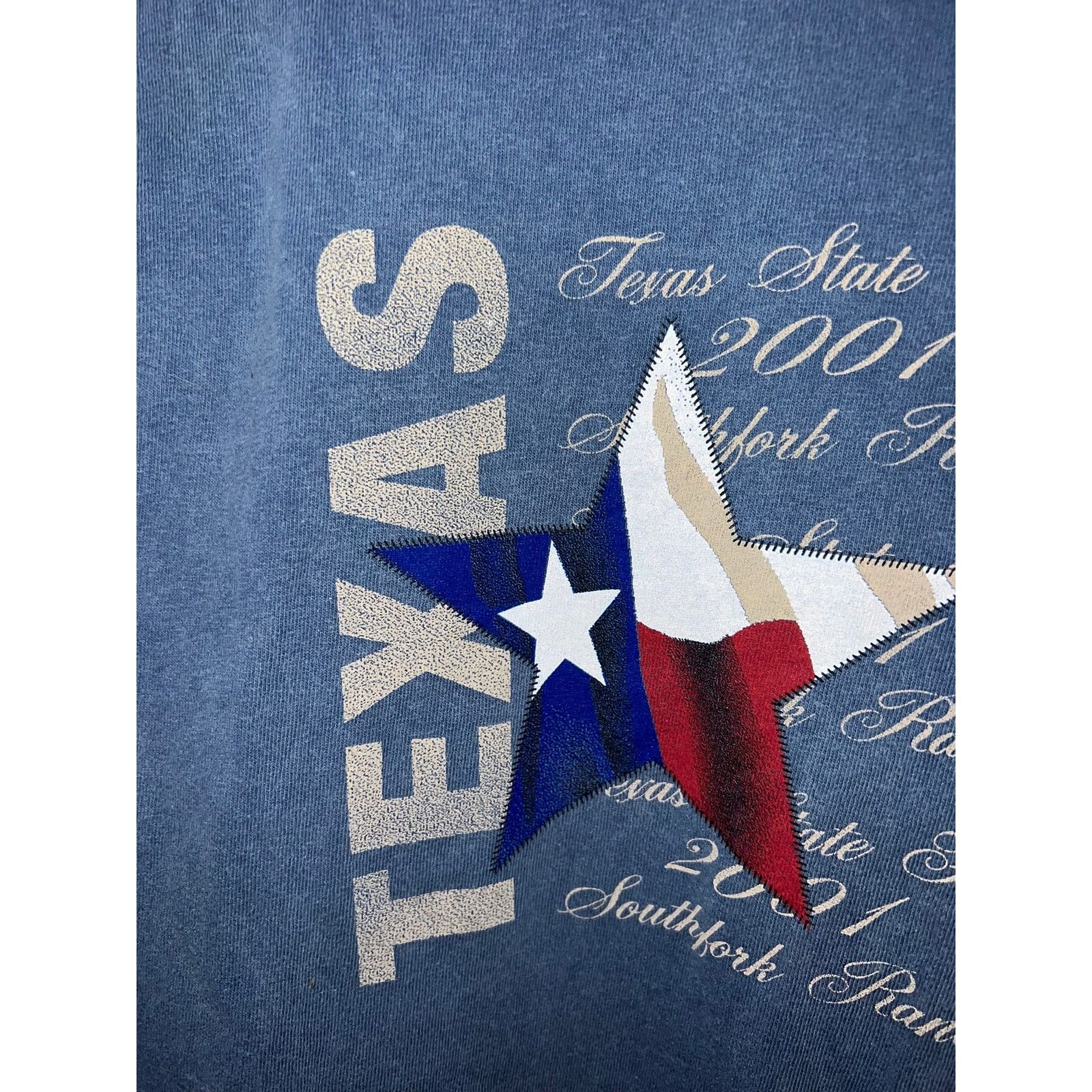 Vintage Vintage Texas State Fair Shirt TX Blue Graphic Tee 2001 M Size US M / EU 48-50 / 2 - 3 Thumbnail