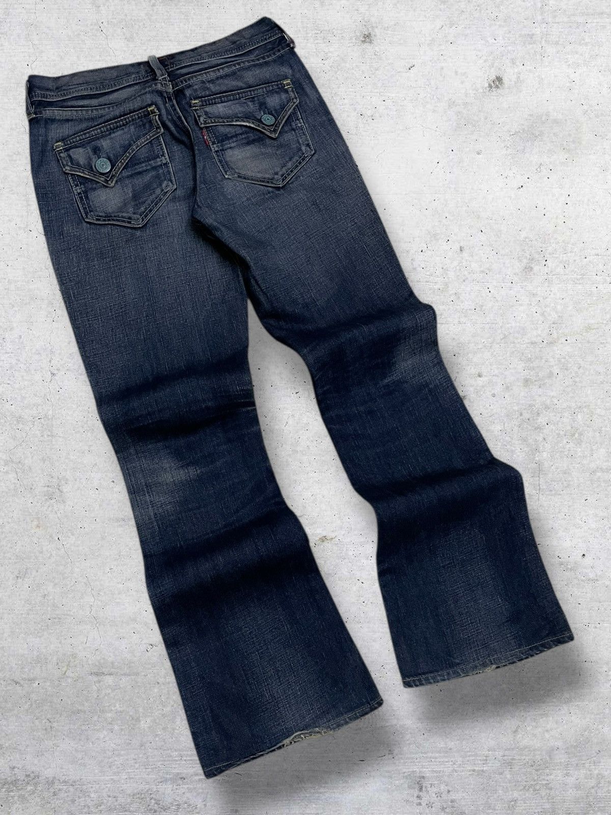 Levi's Vintage Clothing VINTAGE REDLOCK LEVIS USA DESIGNER 90S RIPPED FLARE DENIM Size US 28 / EU 44 - 9 Thumbnail