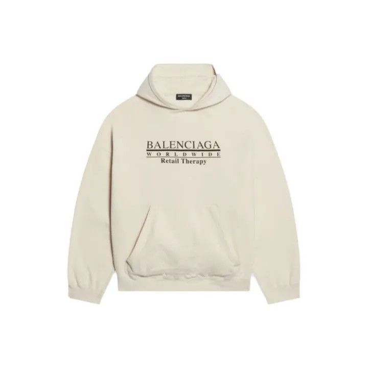 Balenciaga Balenciaga Logo Long Sleeve Hoodie for Women 0079 Size L / US 10 / IT 46 - 1 Thumbnail