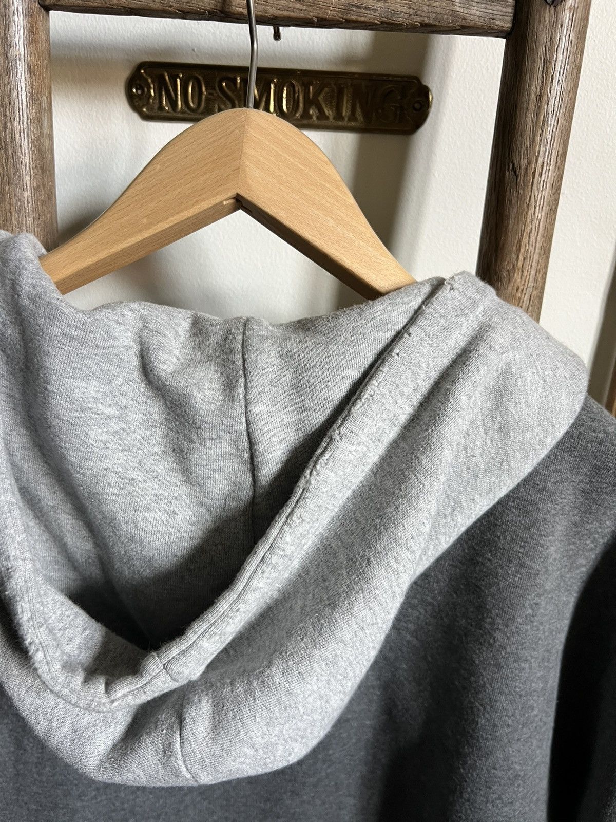 Saint Laurent Paris Saint laurent grey distressed two tone hoodie Size US M / EU 48-50 / 2 - 6 Thumbnail
