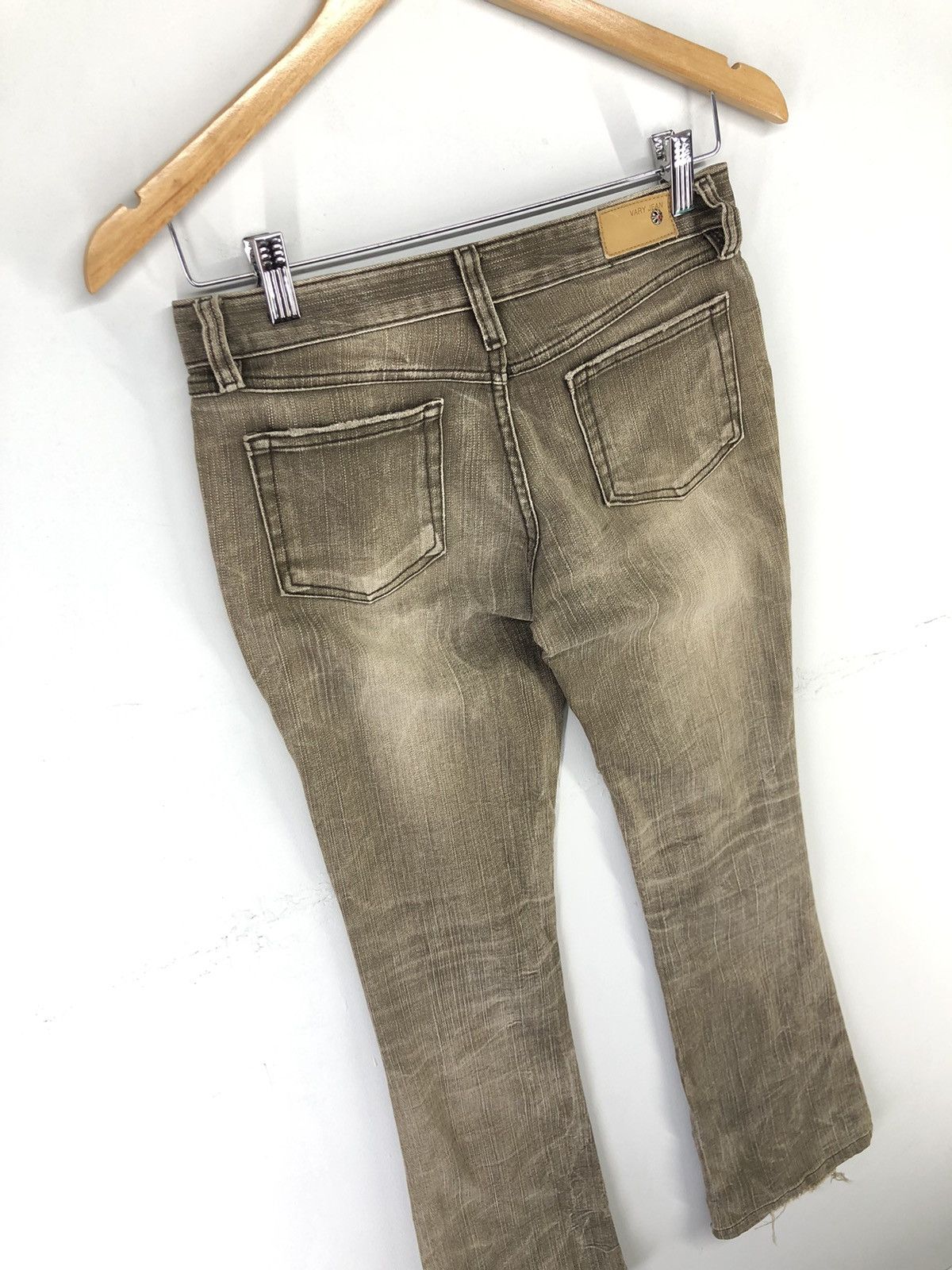 Japanese Brand Vintage Pavarotti Vary Jean Faded Brown Flare Bootcut Jeans Size 27" / US 4 / IT 40 - 14 Thumbnail