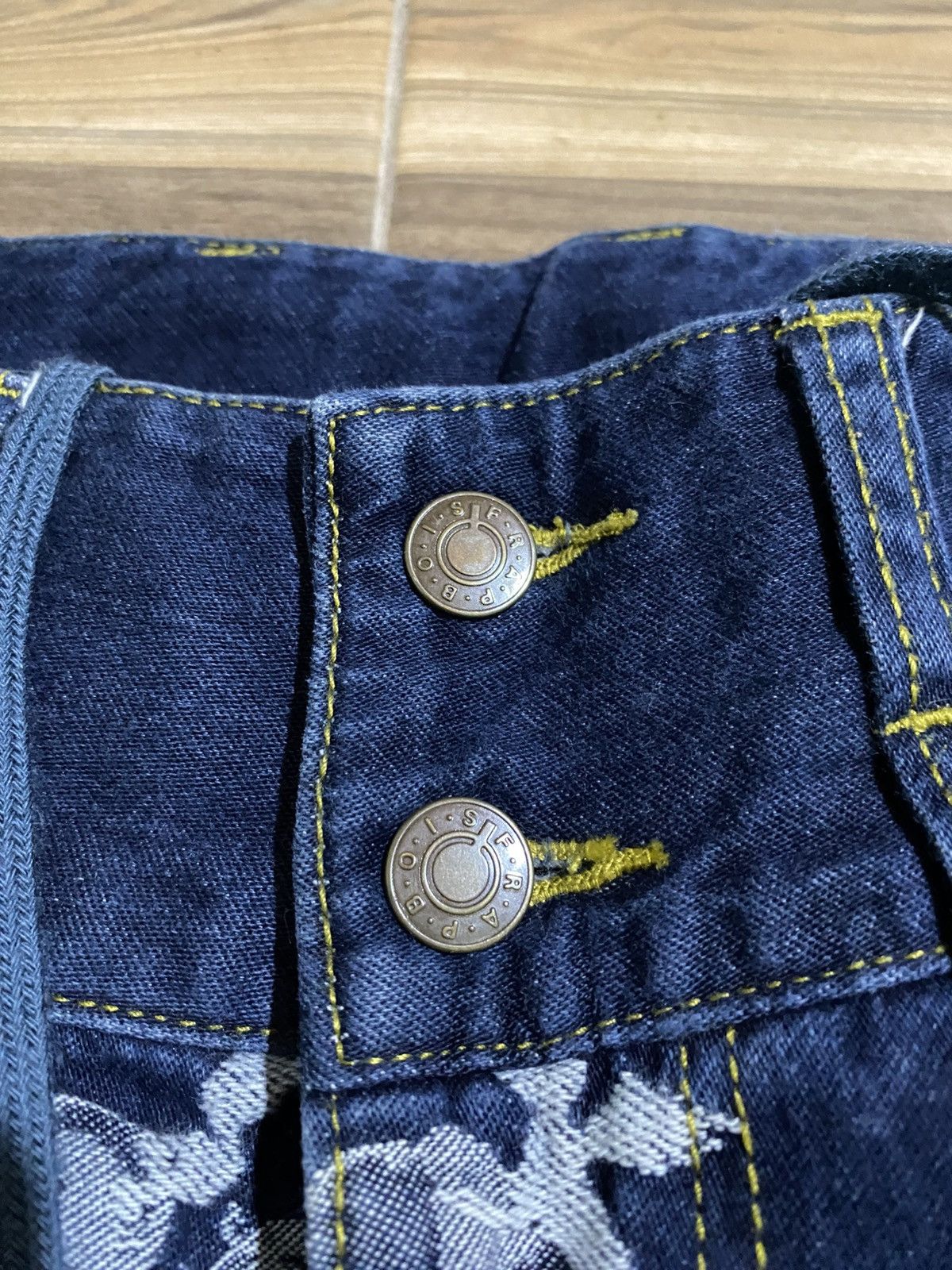 Frapbois × Issey Miyake × Japanese Brand 🇯🇵 FRAPBOIS CHERRY PRINT JEANS Size US 30 / EU 46 - 8 Thumbnail
