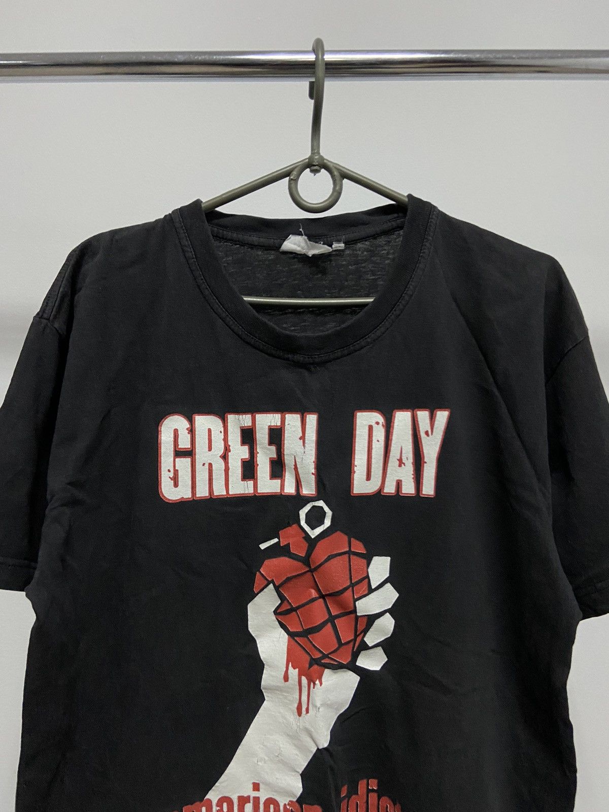 Green Day Vintage Big Logo T Shirt Rock American Idiot 2005