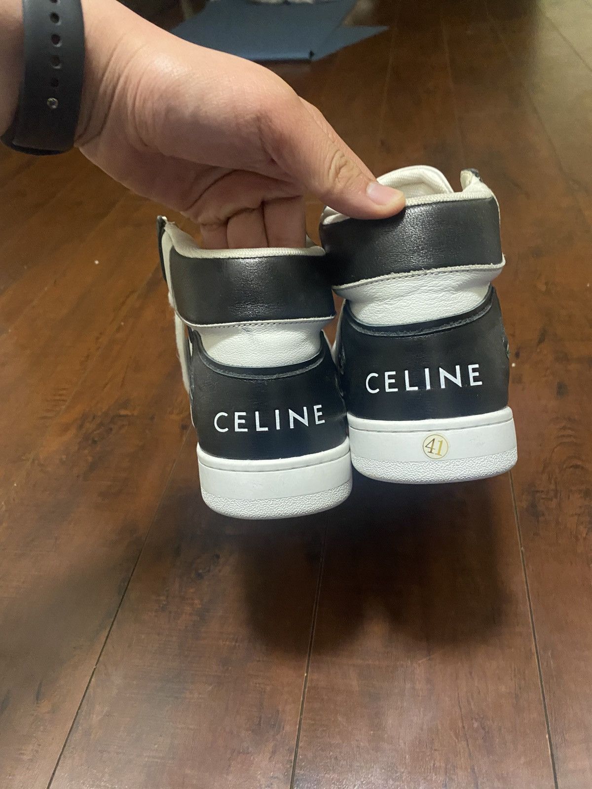 Celine Celine CT-01 “Z” Trainer Black and White Size US 8 / EU 41 - 4 Thumbnail