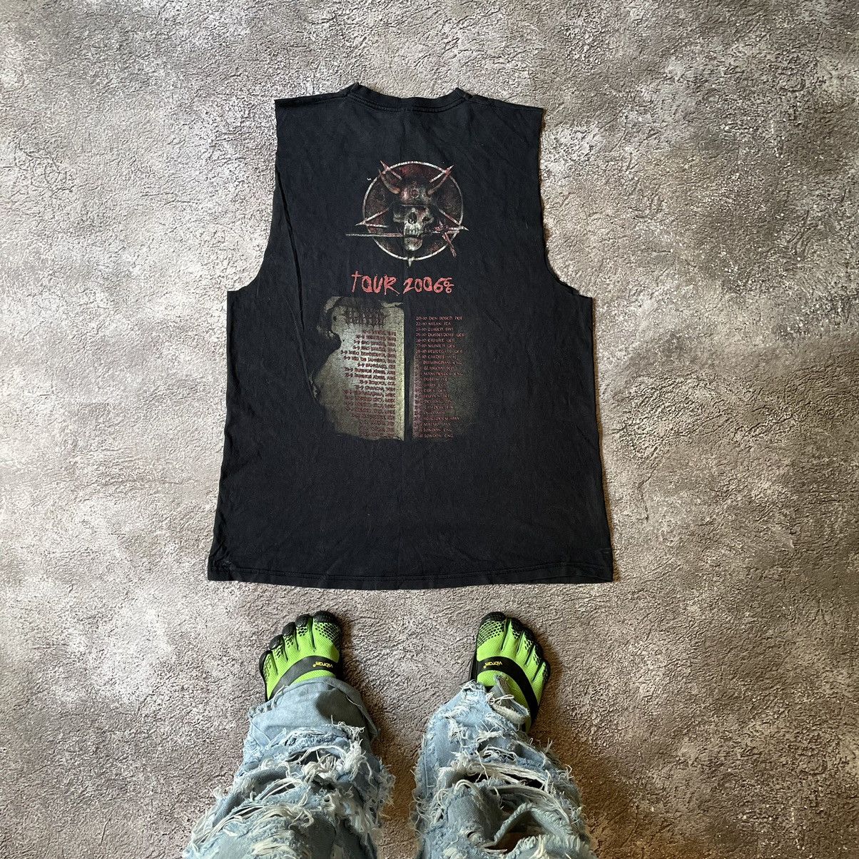 Vintage Vintage 90s Slayer Graphic Tee Faded Black Punk Horror M Size US M / EU 48-50 / 2 - 7 Thumbnail