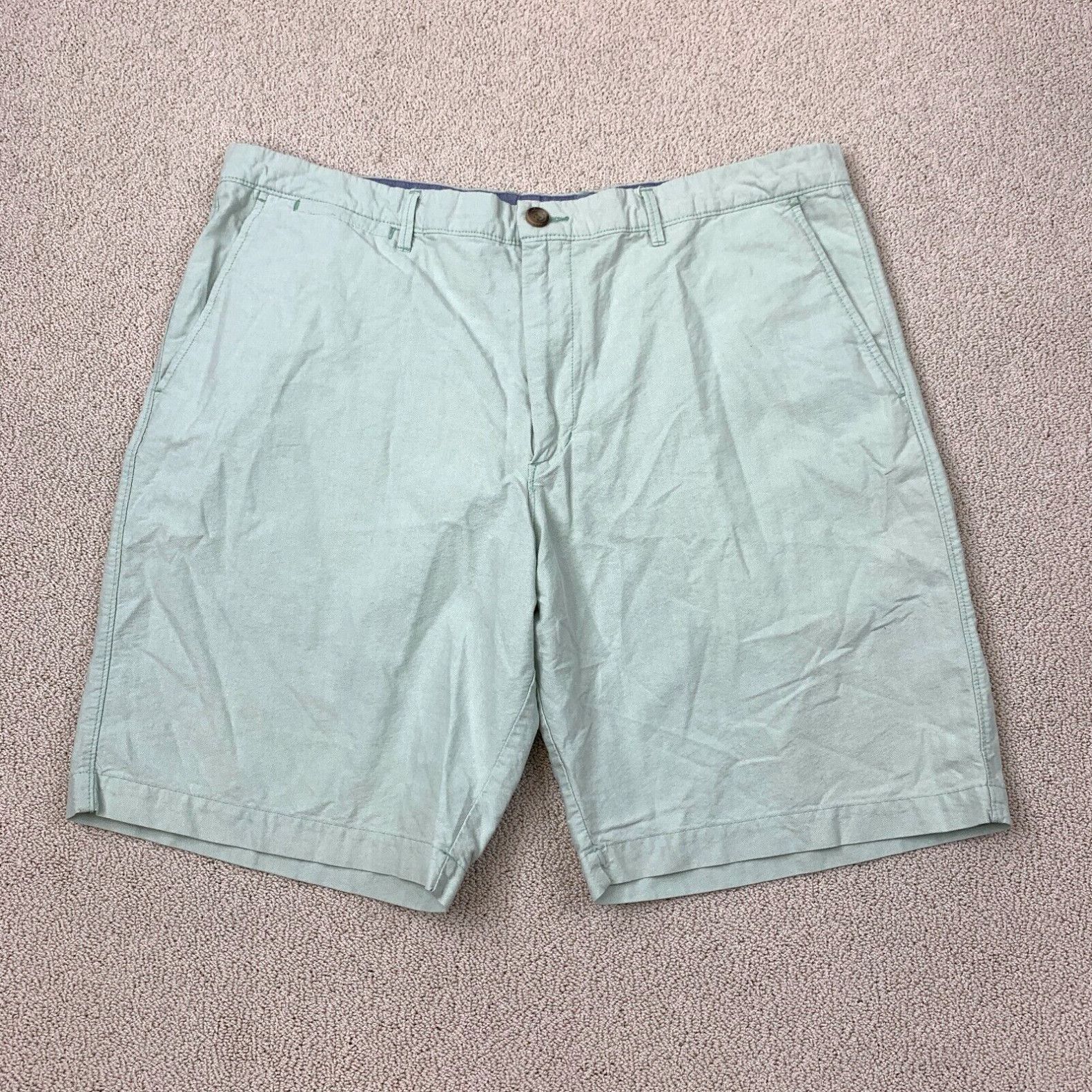 Merona Merona Flat Front Chino Shorts Men s Waist 40 Green Slash Pocket 10 Grailed