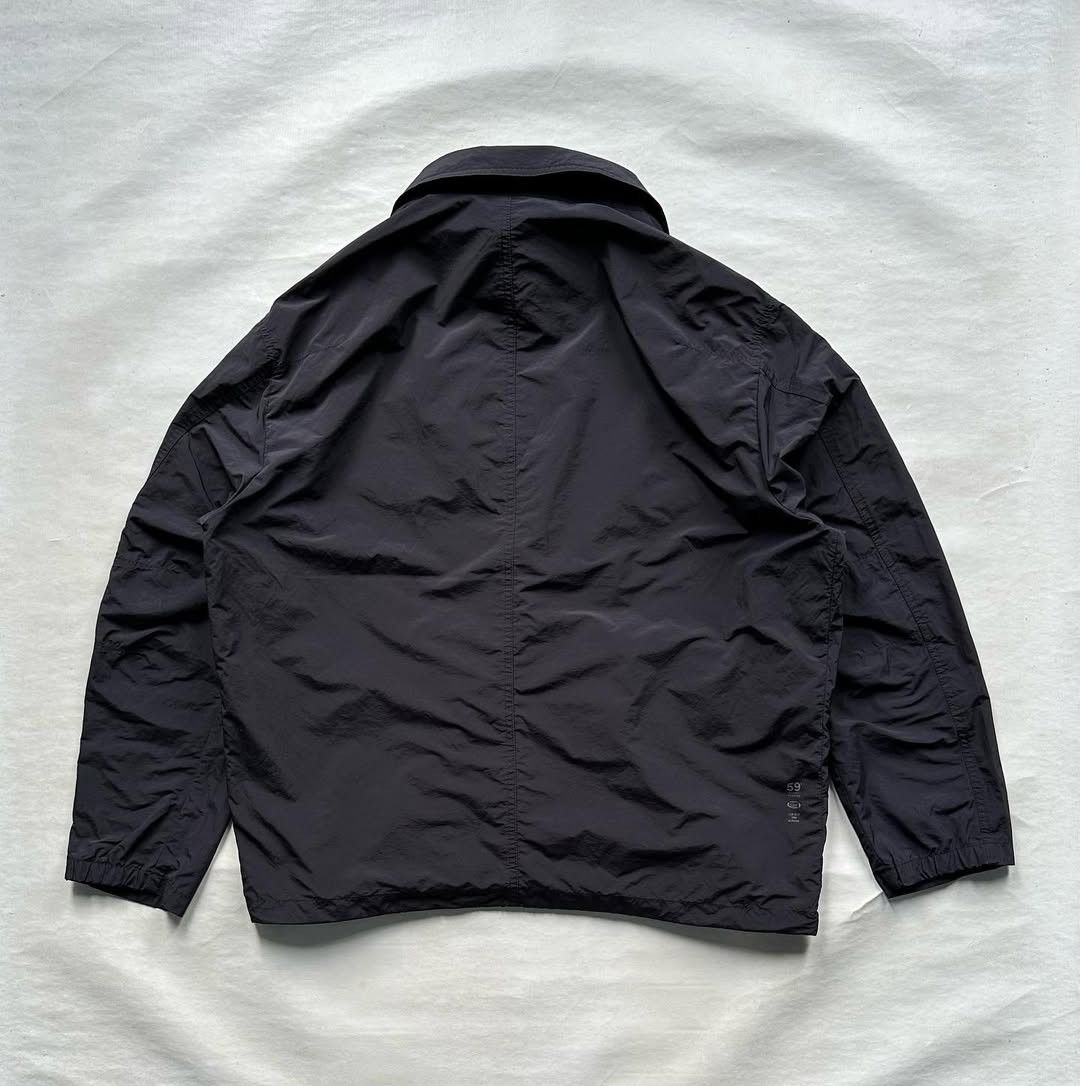 Japanese Brand SIEG x 59LINE Nylon Ripstop String Overfit Jacket Black Size US L / EU 52-54 / 3 - 4 Thumbnail