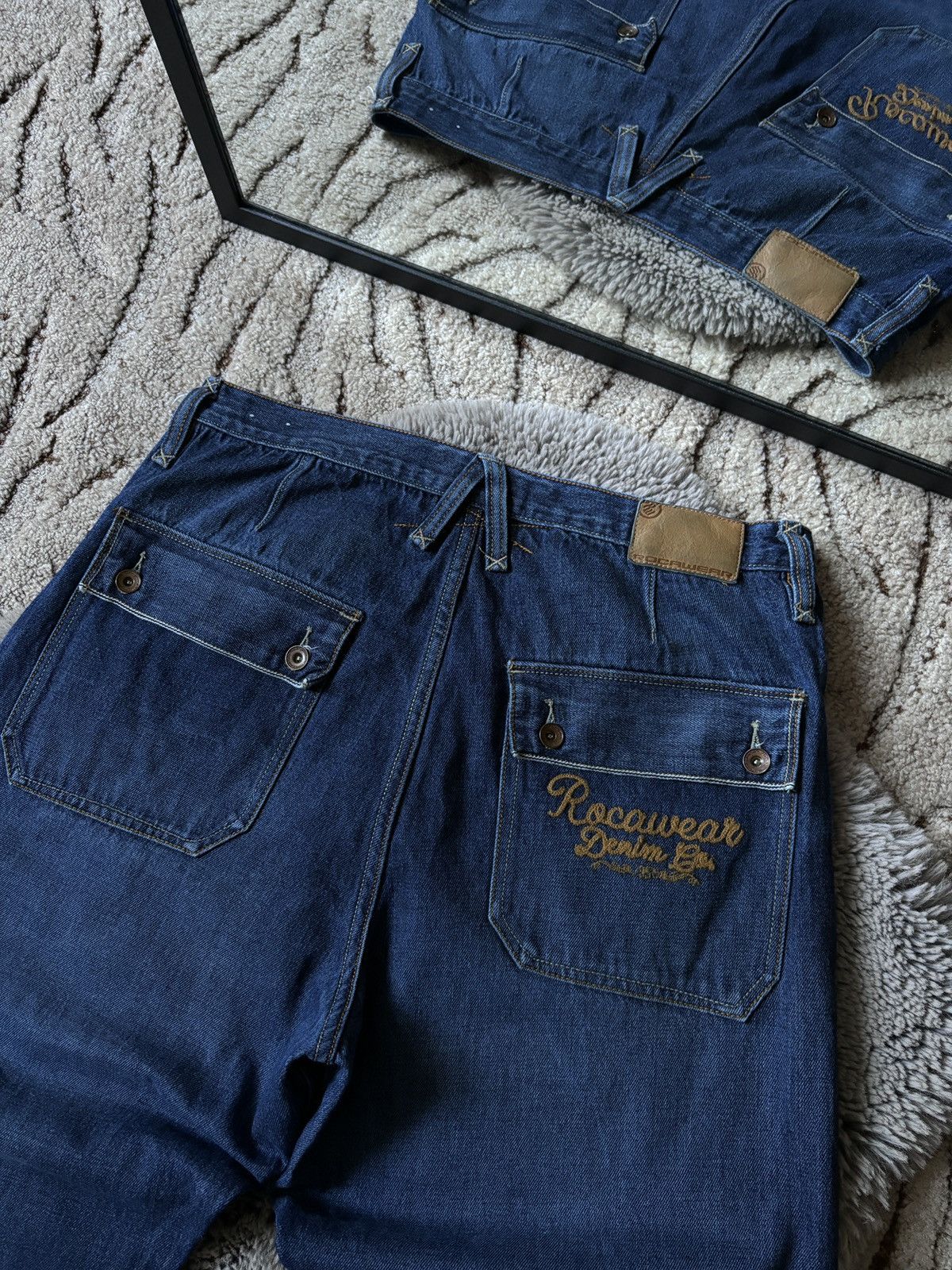 Rocawear × Vintage Rocawear jeans Y2K Baggy Skater Wide Leg denim pants Size US 38 / EU 54 - 4 Thumbnail