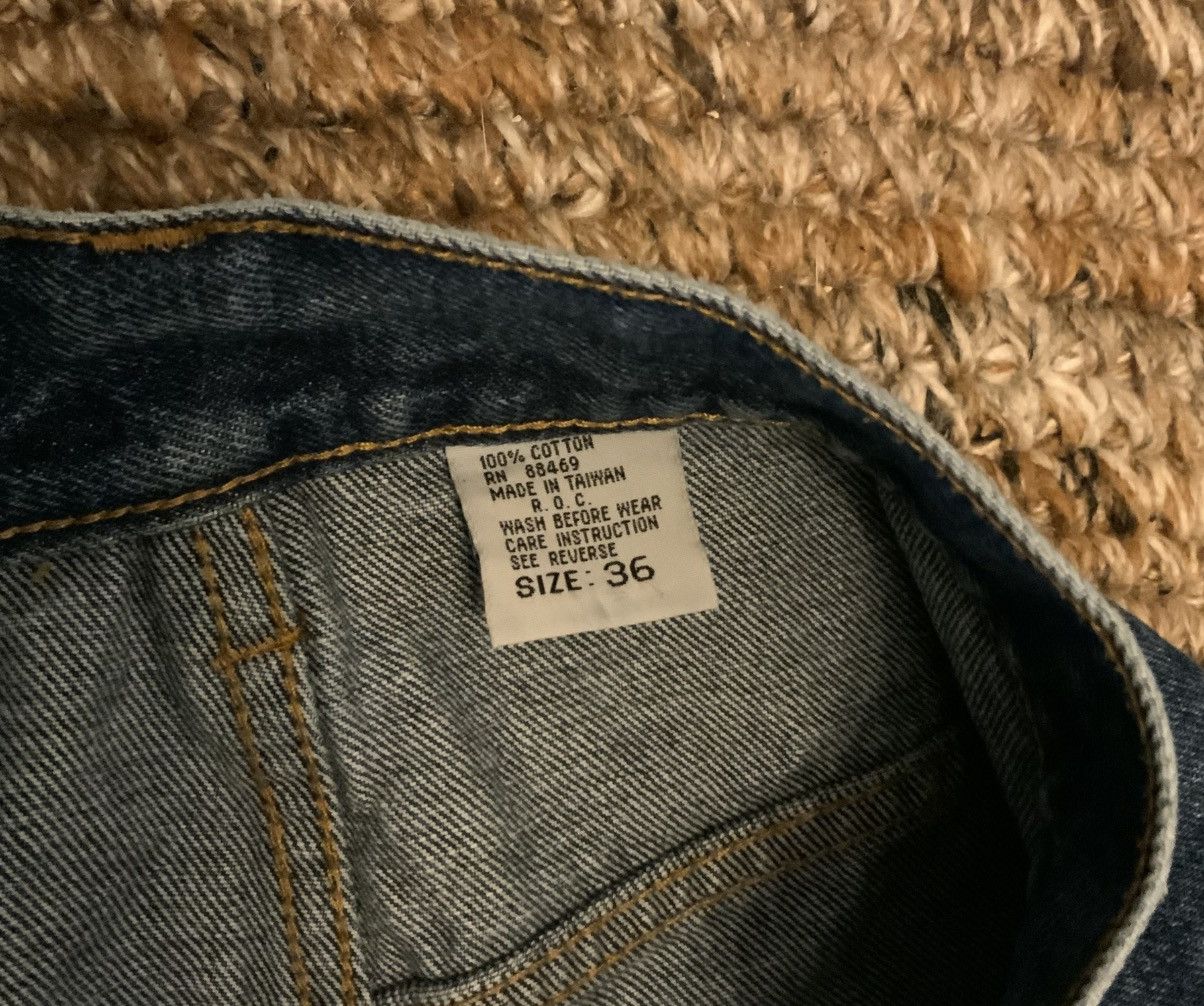 Other Vintage 90s Cutline Baggy Blue Denim Jeans Mens Size 34x31 Size US 34 / EU 50 - 5 Thumbnail